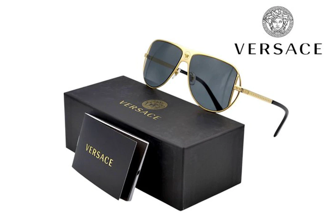 Versace - VE2212 Gold - Made in Italy - Exclusive Gold...