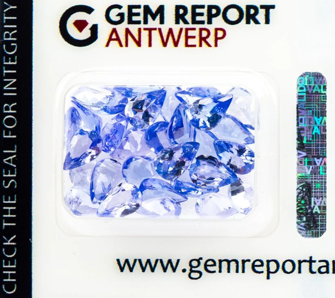 No reserve price - 30 pcs Tanzanite - 9.79 ct - Gem...