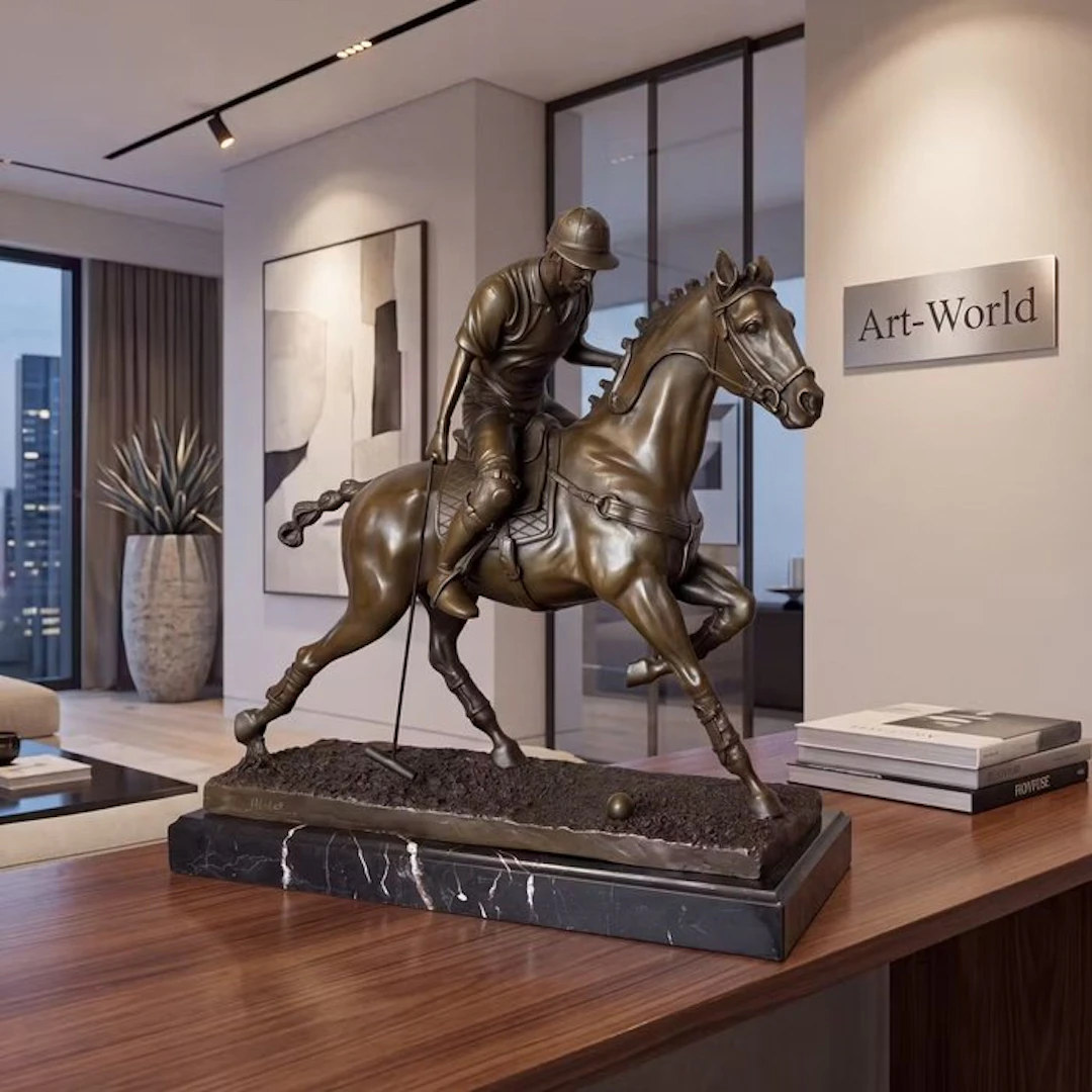 Statue, Exclusief sculptuur van een Polo speler 31.5 cm /...
