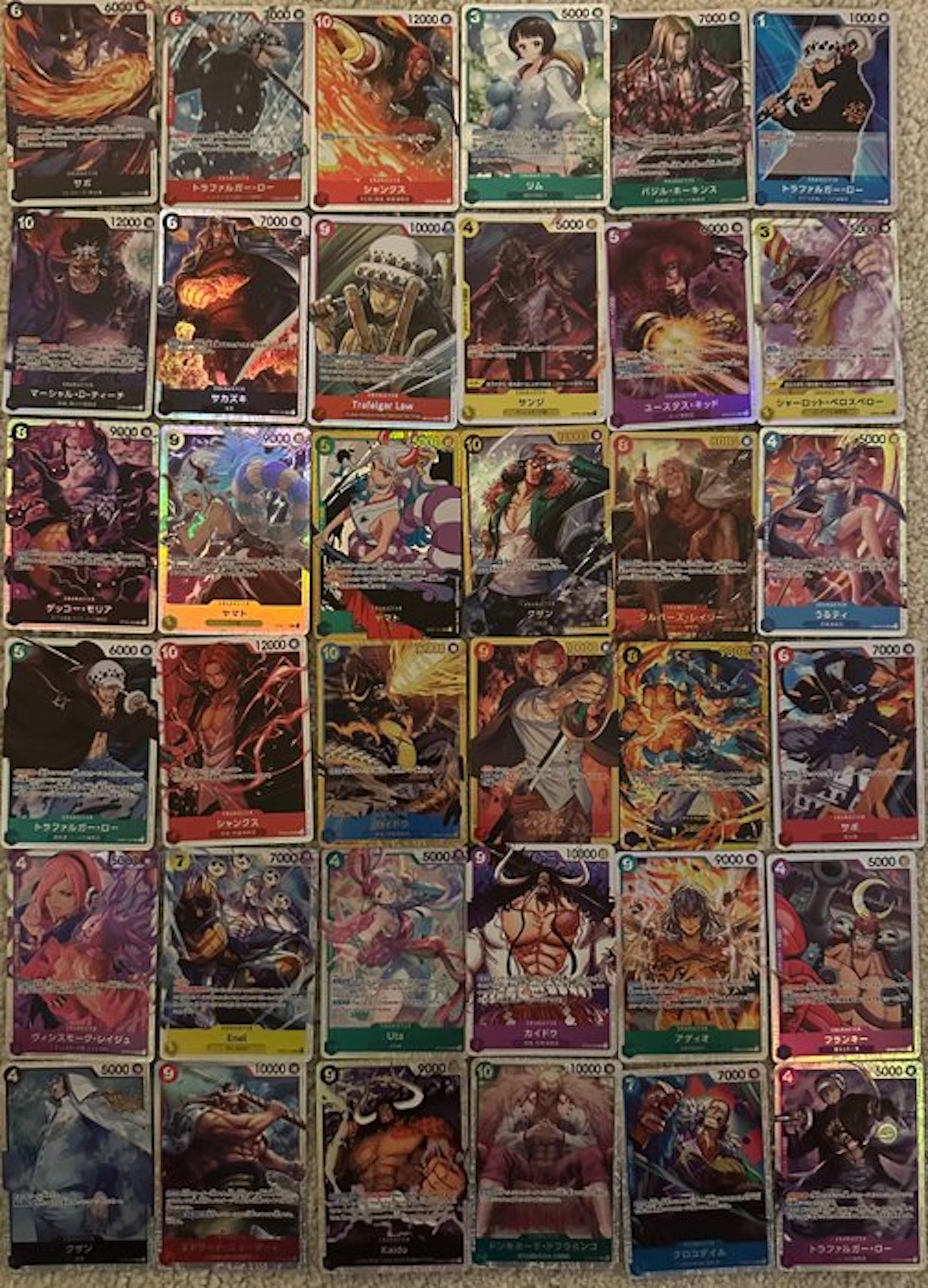 Bandai - 36 Card - One Piece Secret rare, Foil