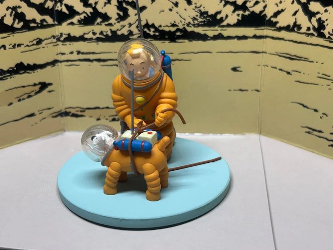 Tintin - Diorama Moulinsart - Tintin et Milou cosmonautes