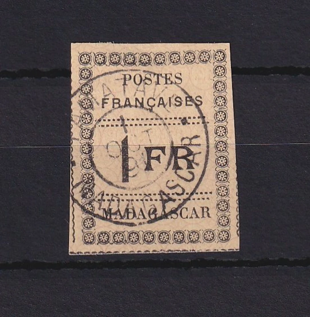 Madagascar 1891 - côte 465€ superbe 1f - Yvert n°12