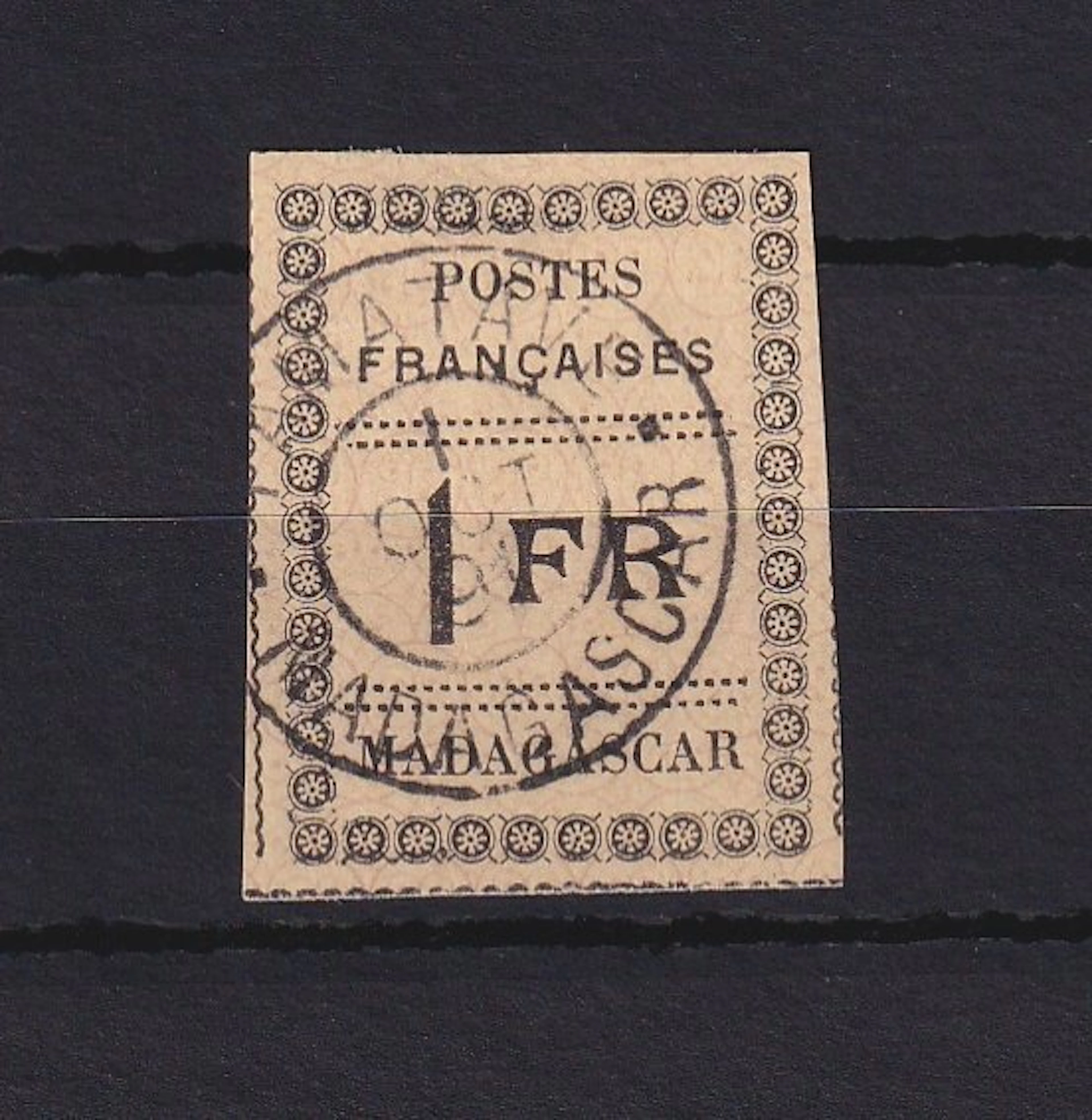 Madagascar 1891 - côte 465€ superbe 1f - Yvert n°12