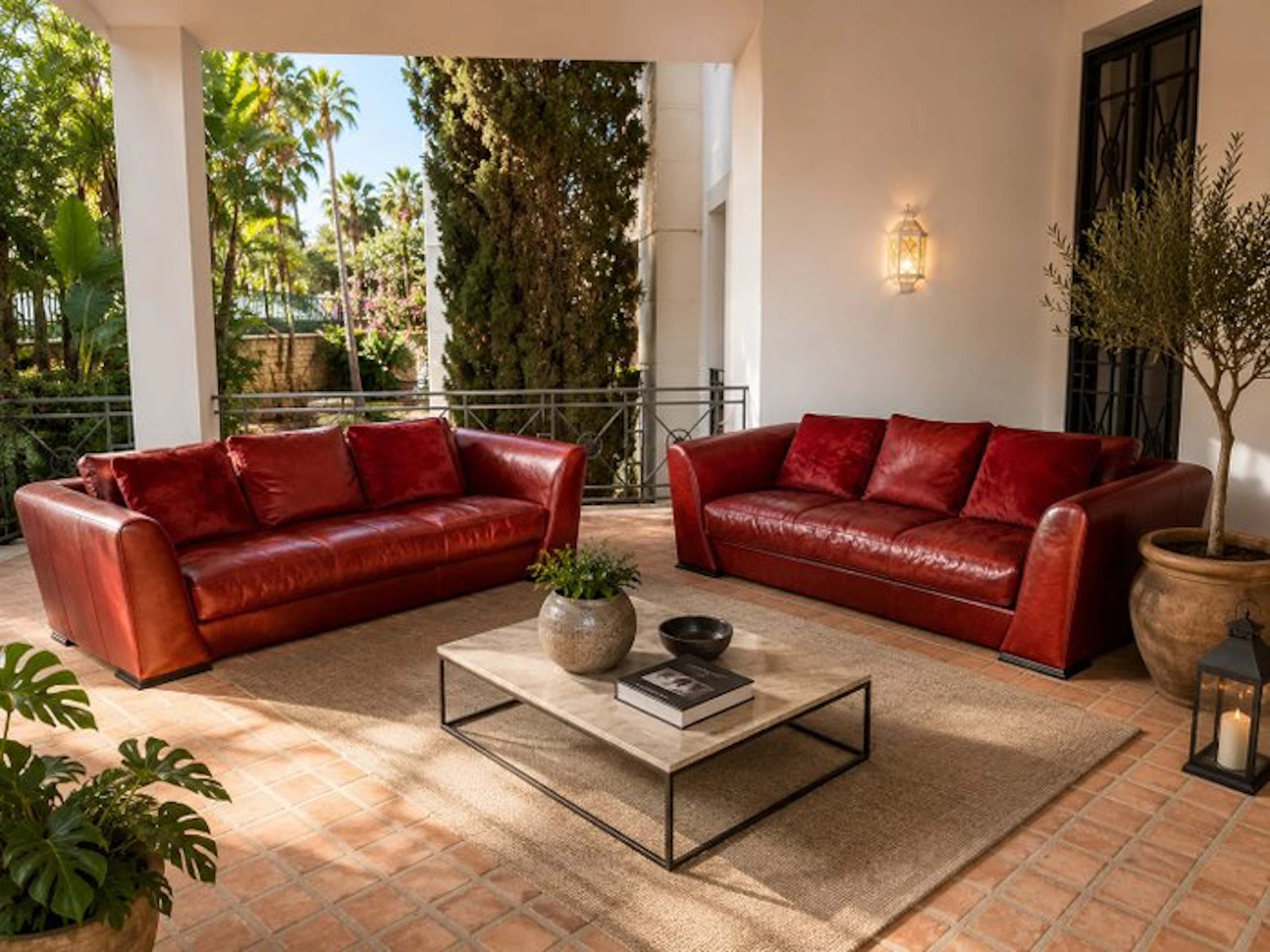 Baxter - Sofa (2) - Leather, ponyhair - Baxter Ponyhair Sofas