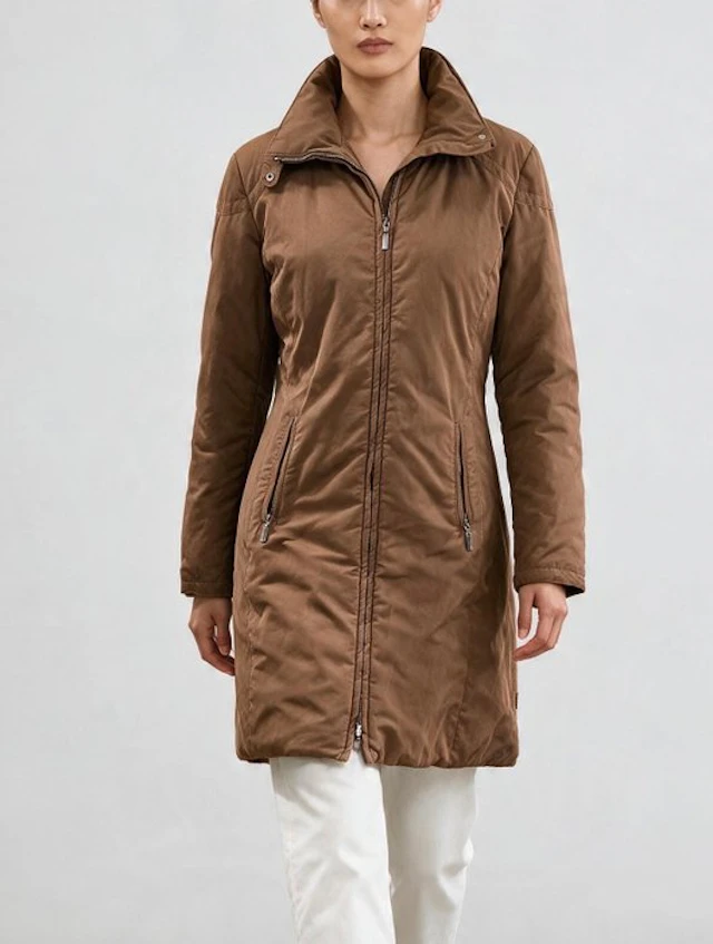 MONCLER Exclusive PREMIUM Collection Glamour Trench Chic REAL Down Coat Tg