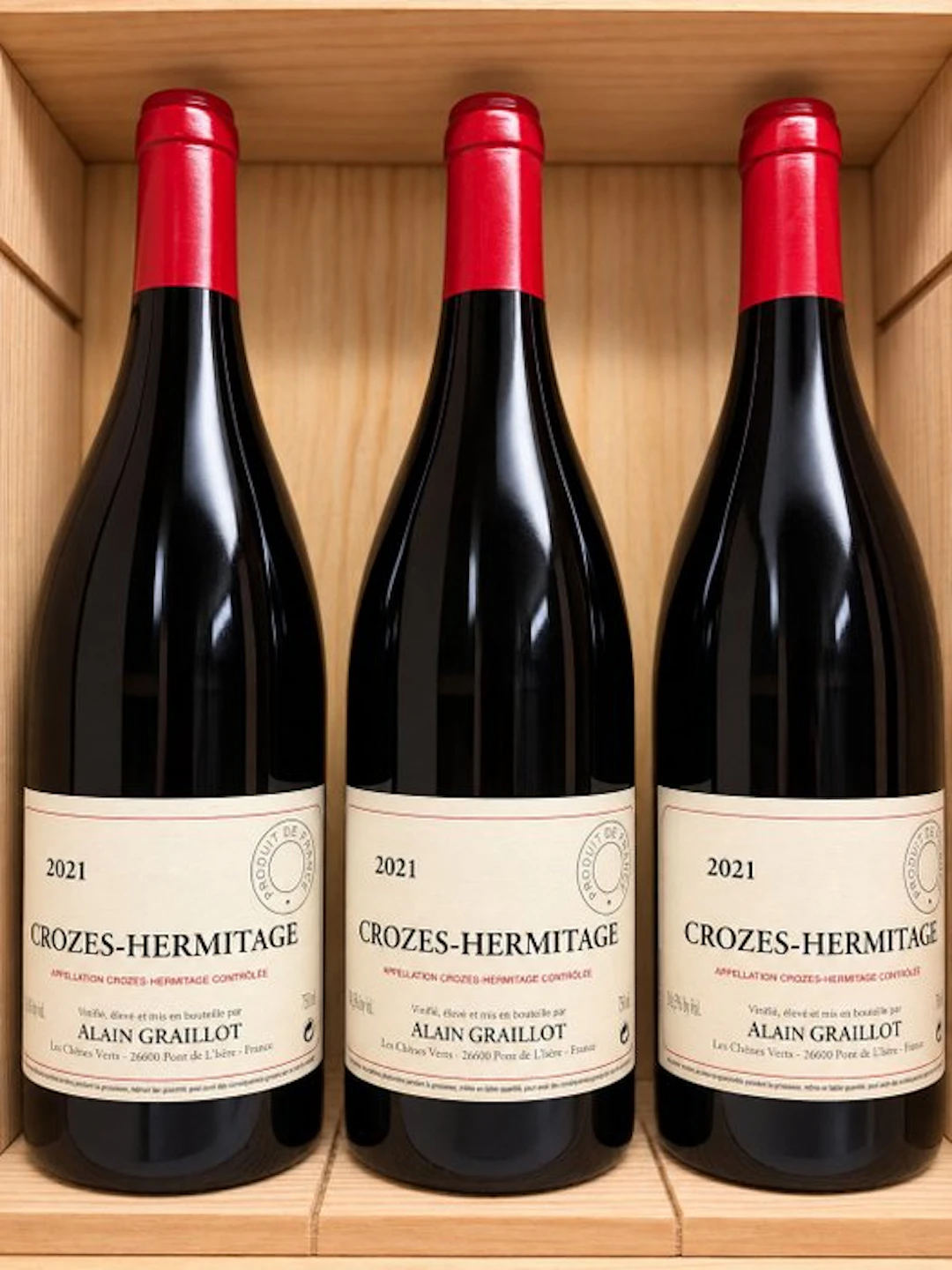 2021 Domaine Graillot - Crozes x 3 - Rhône - 3 Bottles (0.75L)