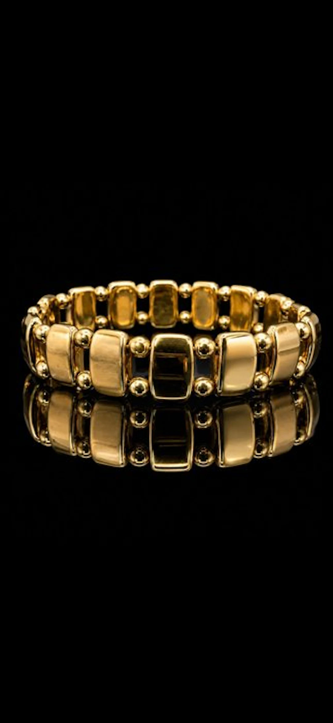 Very beautiful gold hematite bracelet in a gift box - Bracelet - Bracelet