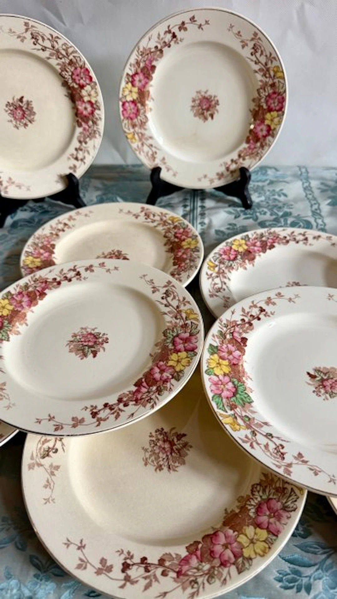 Keller et Guérin de Luneville - Dinner set (12) - Keller...