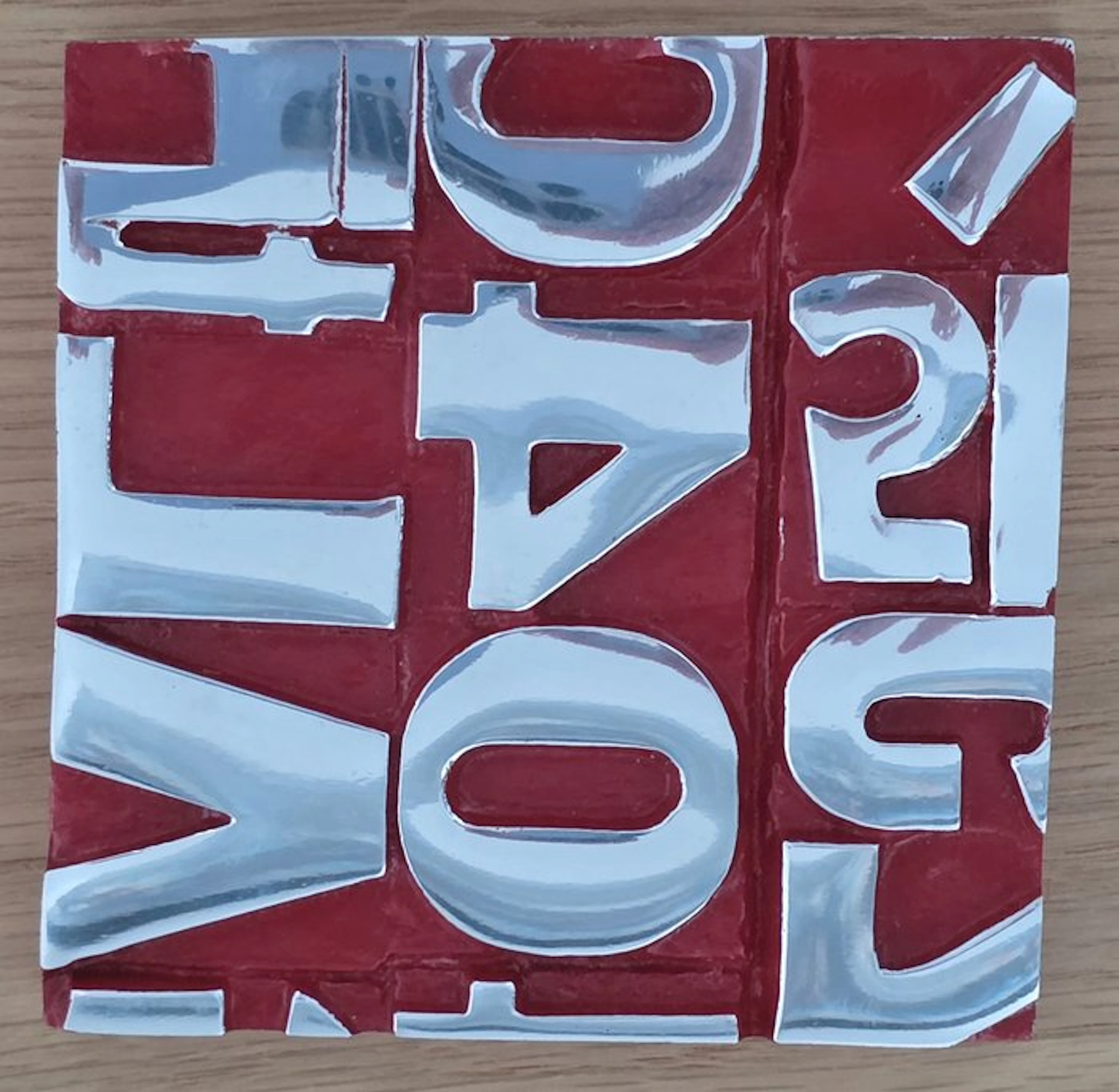 Karl Lagasse (1981) - Sculpture, Bronze (red) - 9.5 cm - Aluminium