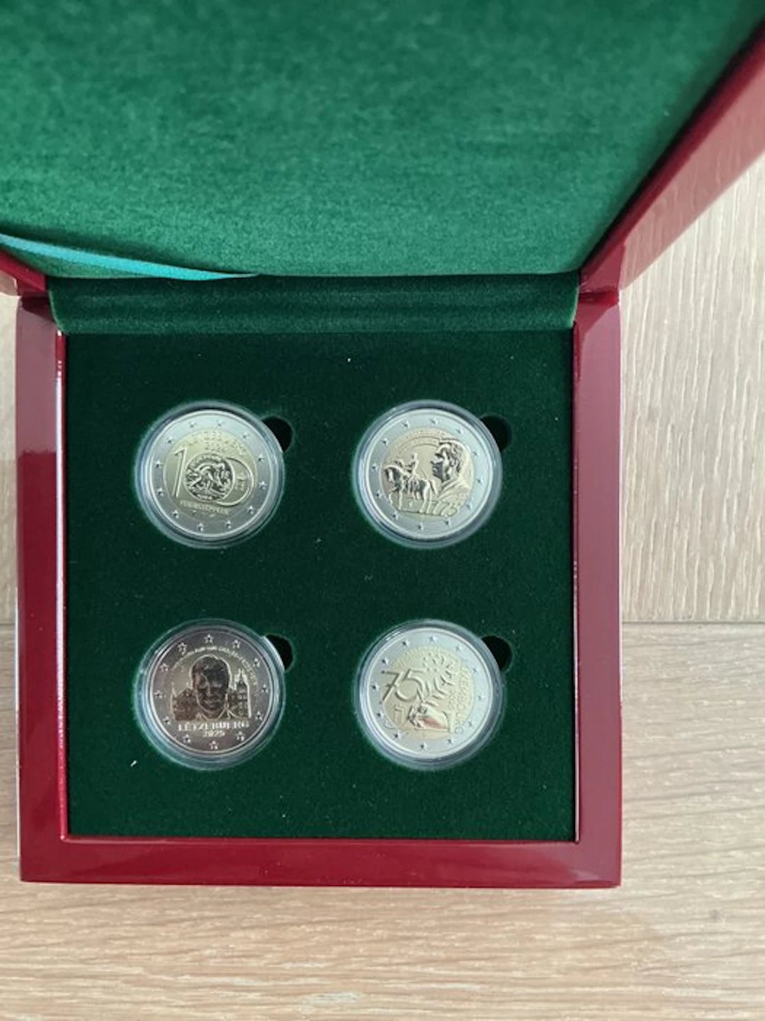 Luxembourg. 2 Euro 2024/2025 (4 coins) Reverse Proof (No reserve price)