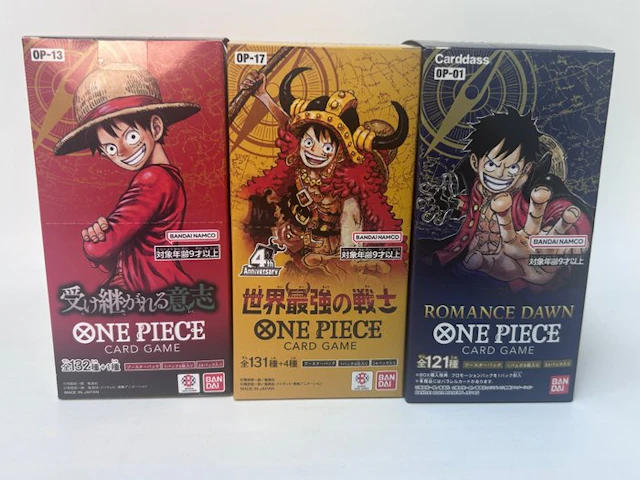 Bandai - 3 Booster box - One Piece - 3 Sealed Japanese...