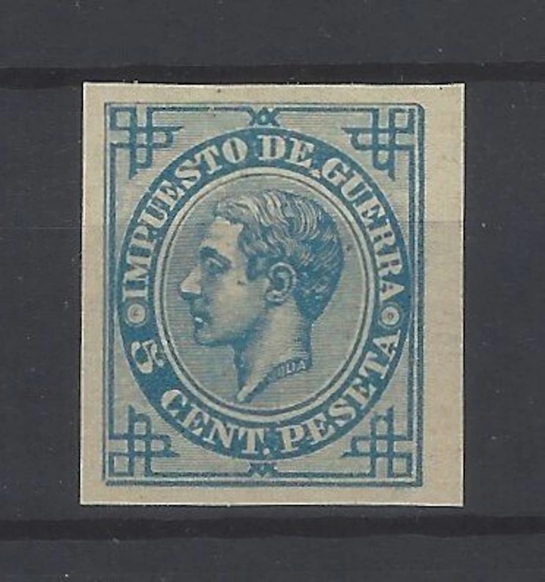 Spain 1876 - Alfonso XII - color error - without denting - Edifiil Esp. 183ccs