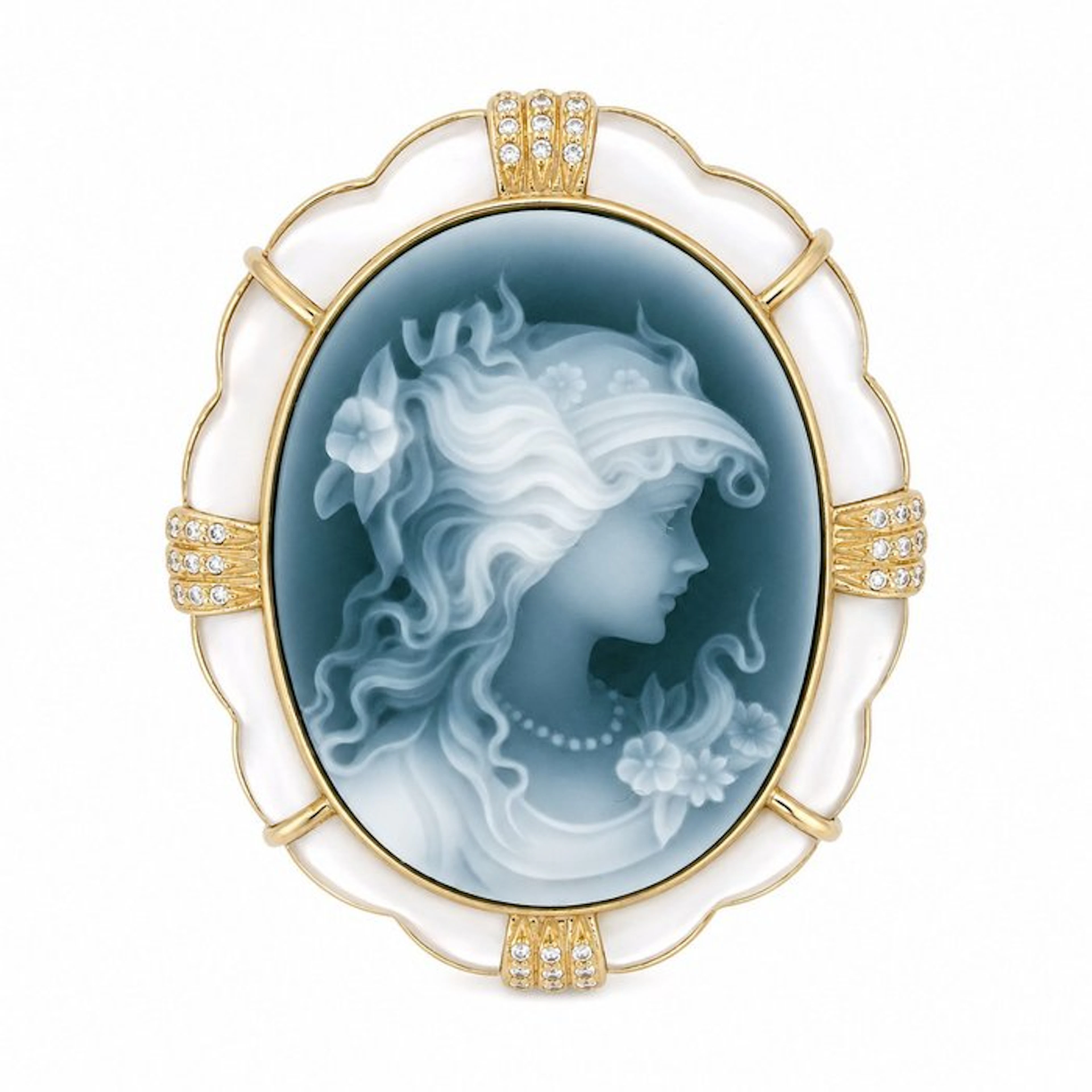 Brooch - 18 kt