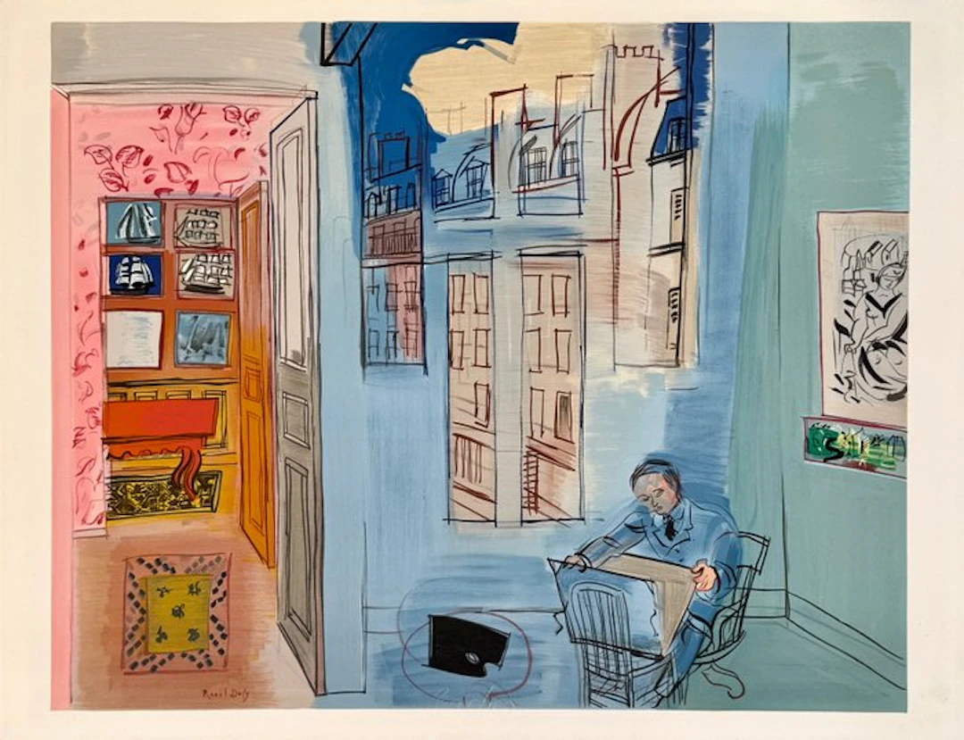 Raoul Dufy (1877-1953) - Autoportrait : le peintre dans l'atelier
