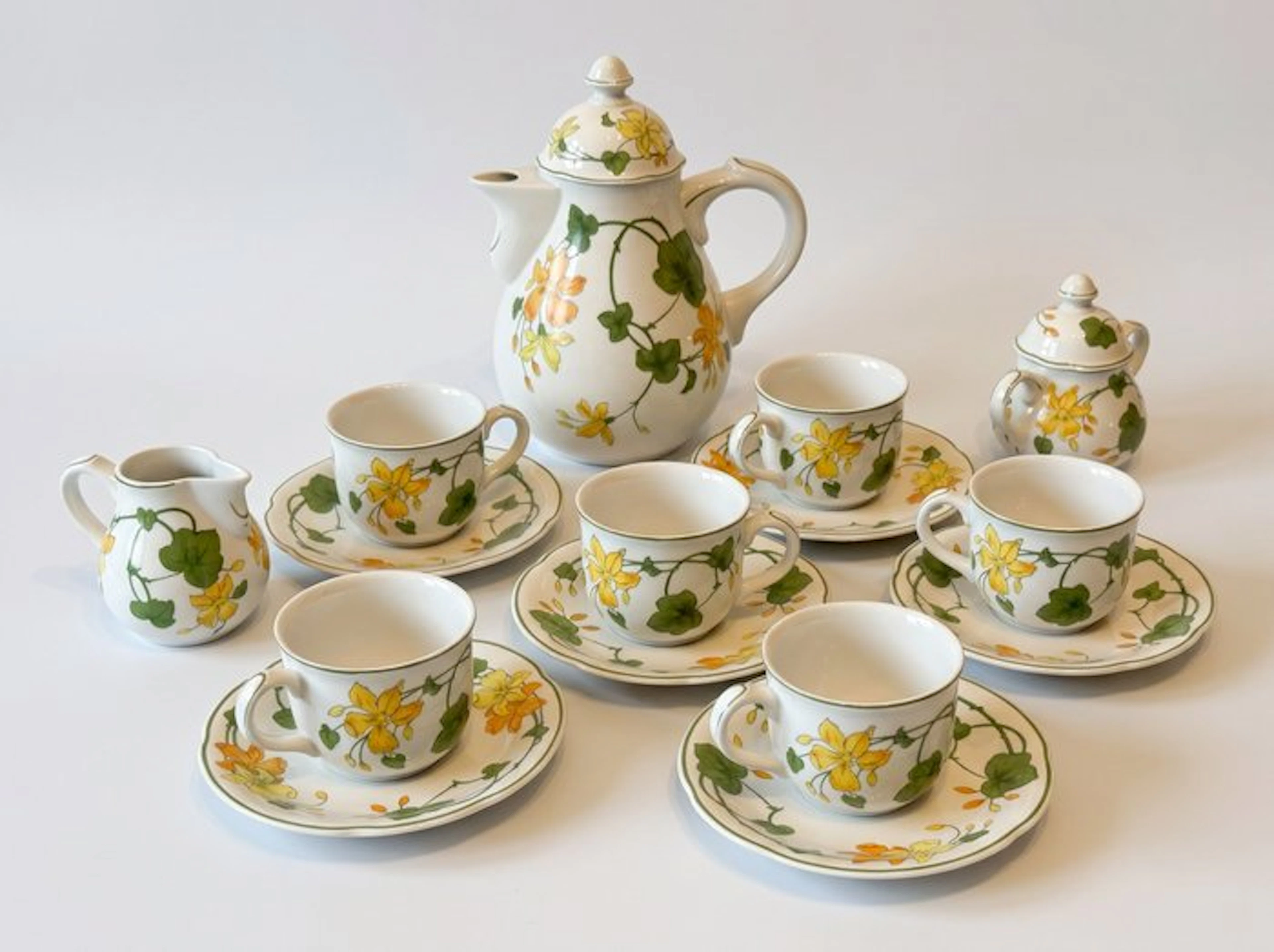 Villeroy & Boch - Coffee set (15) - Geranium - Porcelain