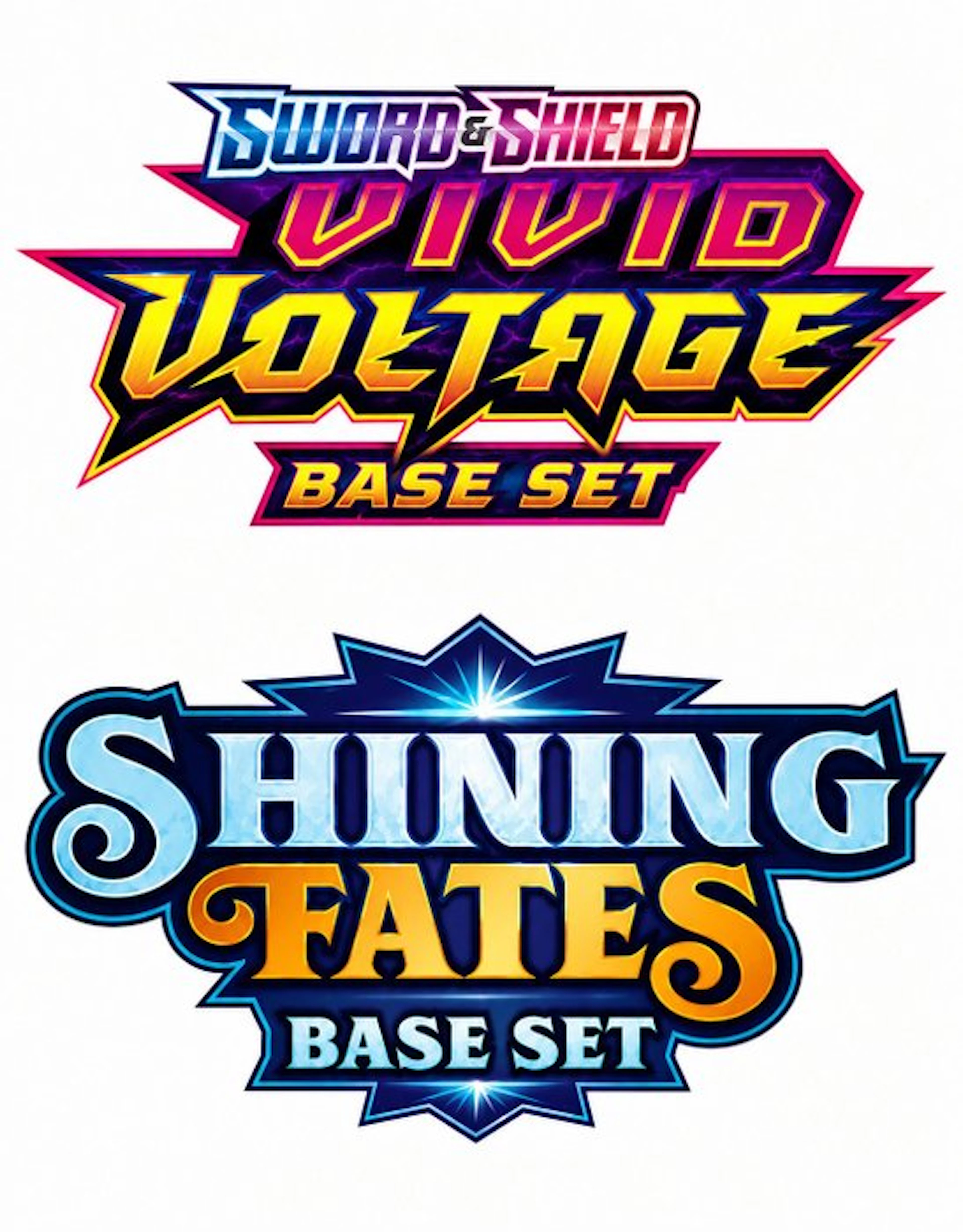 Complete set Vivid Voltage & Shining Fates - Base Sets – Commons & Uncommons