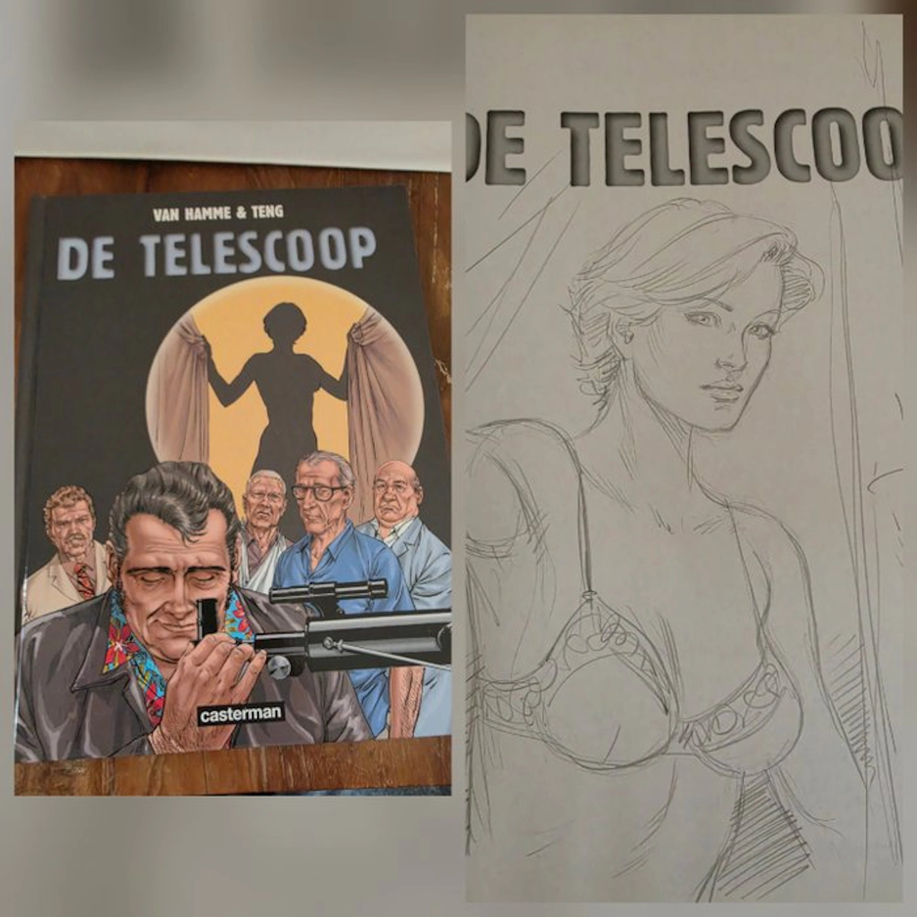 Paul Teng - De Telescoop - opdrachttekening - 1 Album - First edition - 2009