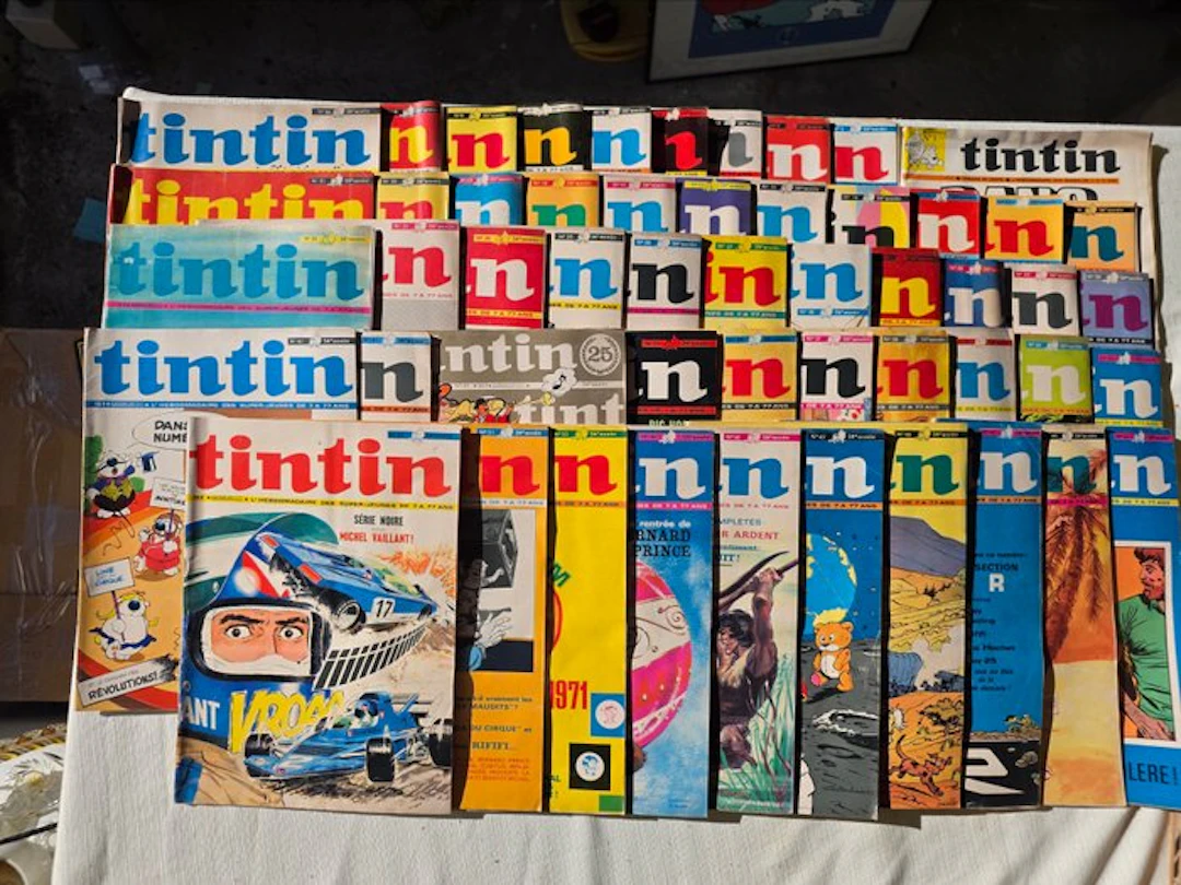 Tintin (magazine) - Année 1971 complète - 52 Magazines - First edition - 1971