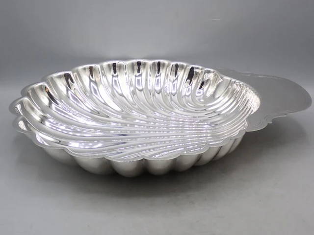 Fleuron (Christofle) - Bowl - Large scallop serving dish - Silverplated