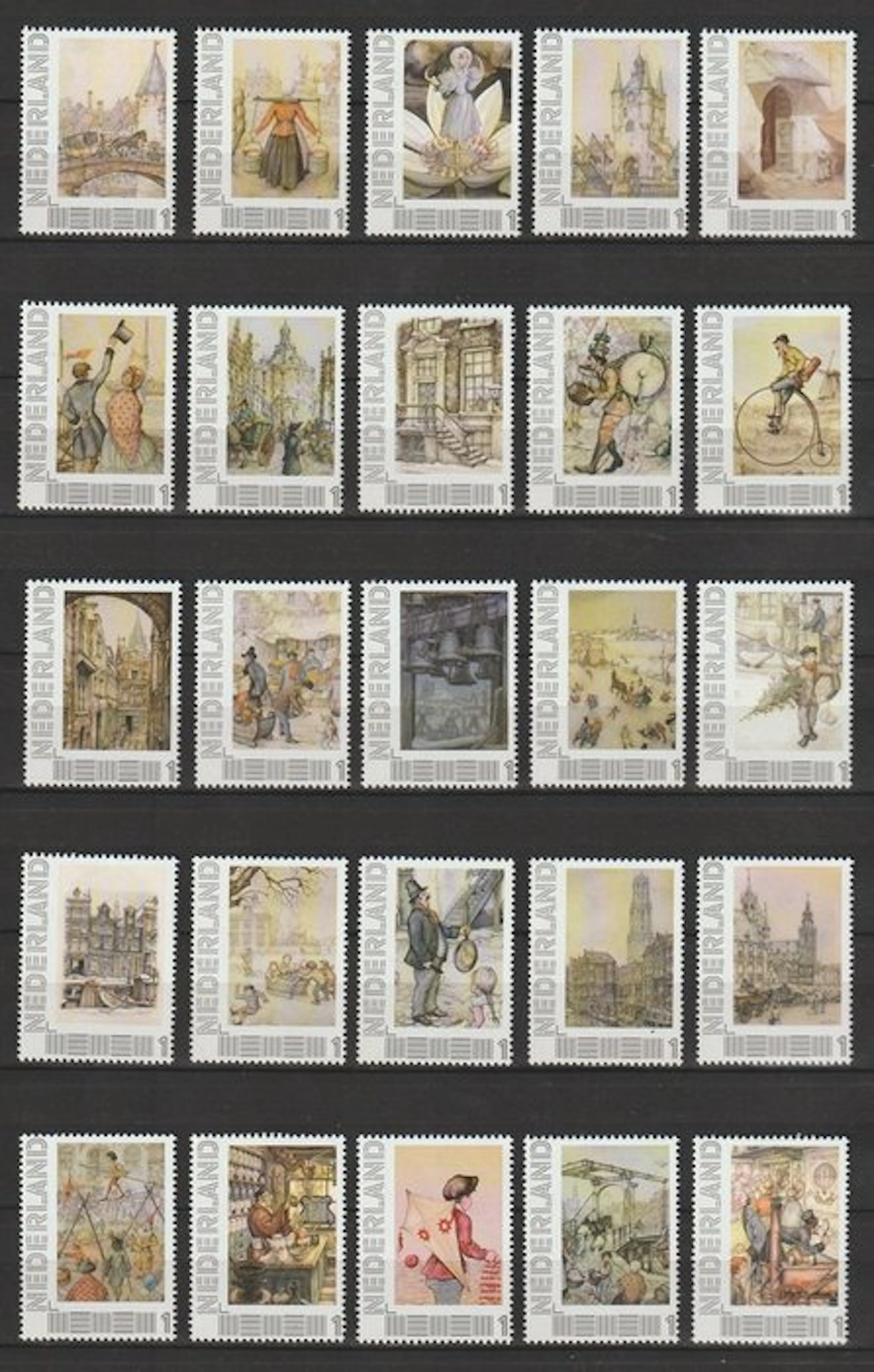 Netherlands 2012 - Complete series: Discover the World of Anton Pieck