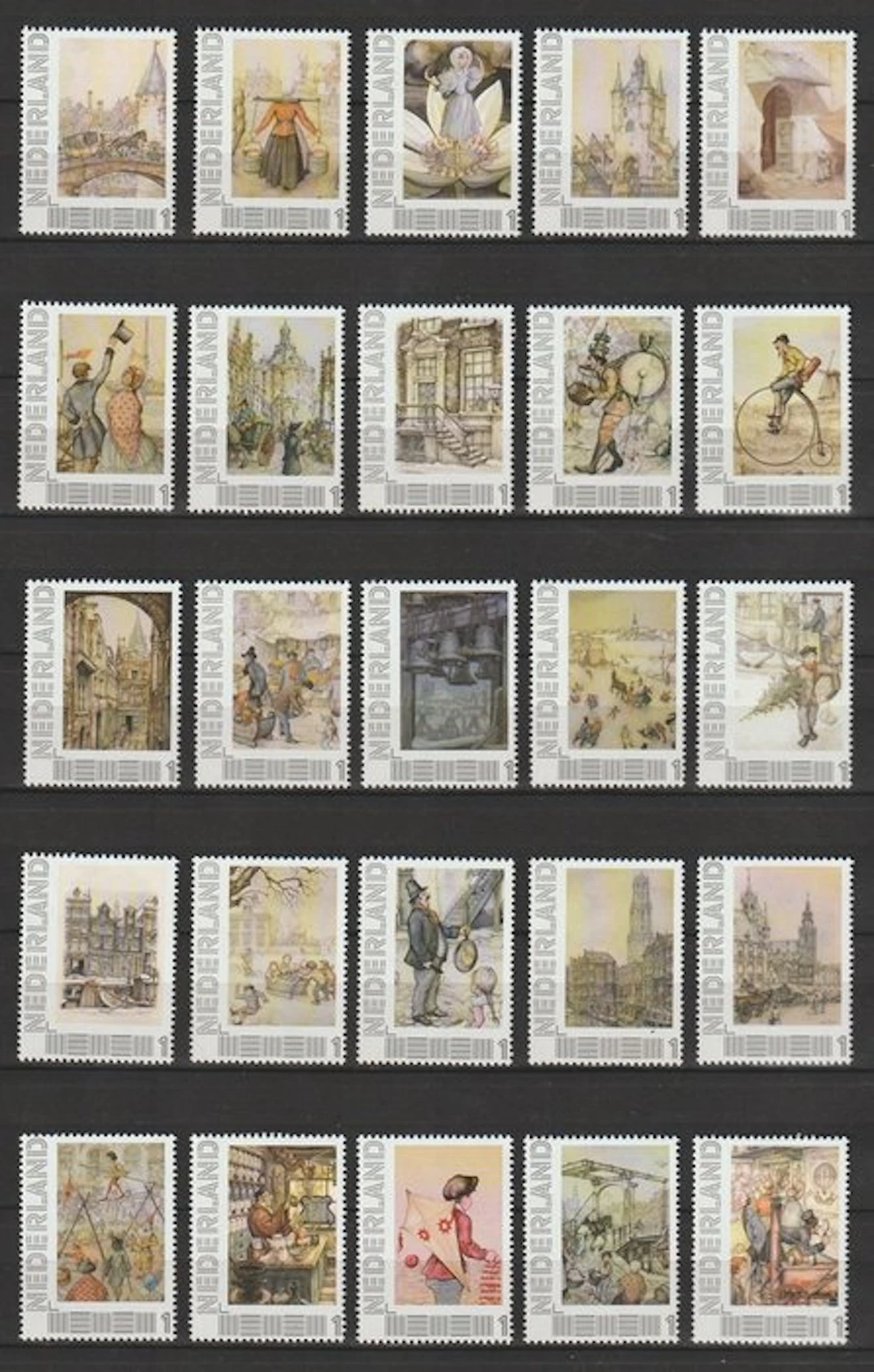 Netherlands 2012 - Complete series: Discover the World of Anton Pieck