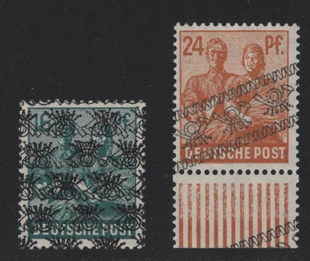 Bizone 1948 - Two imprint variants