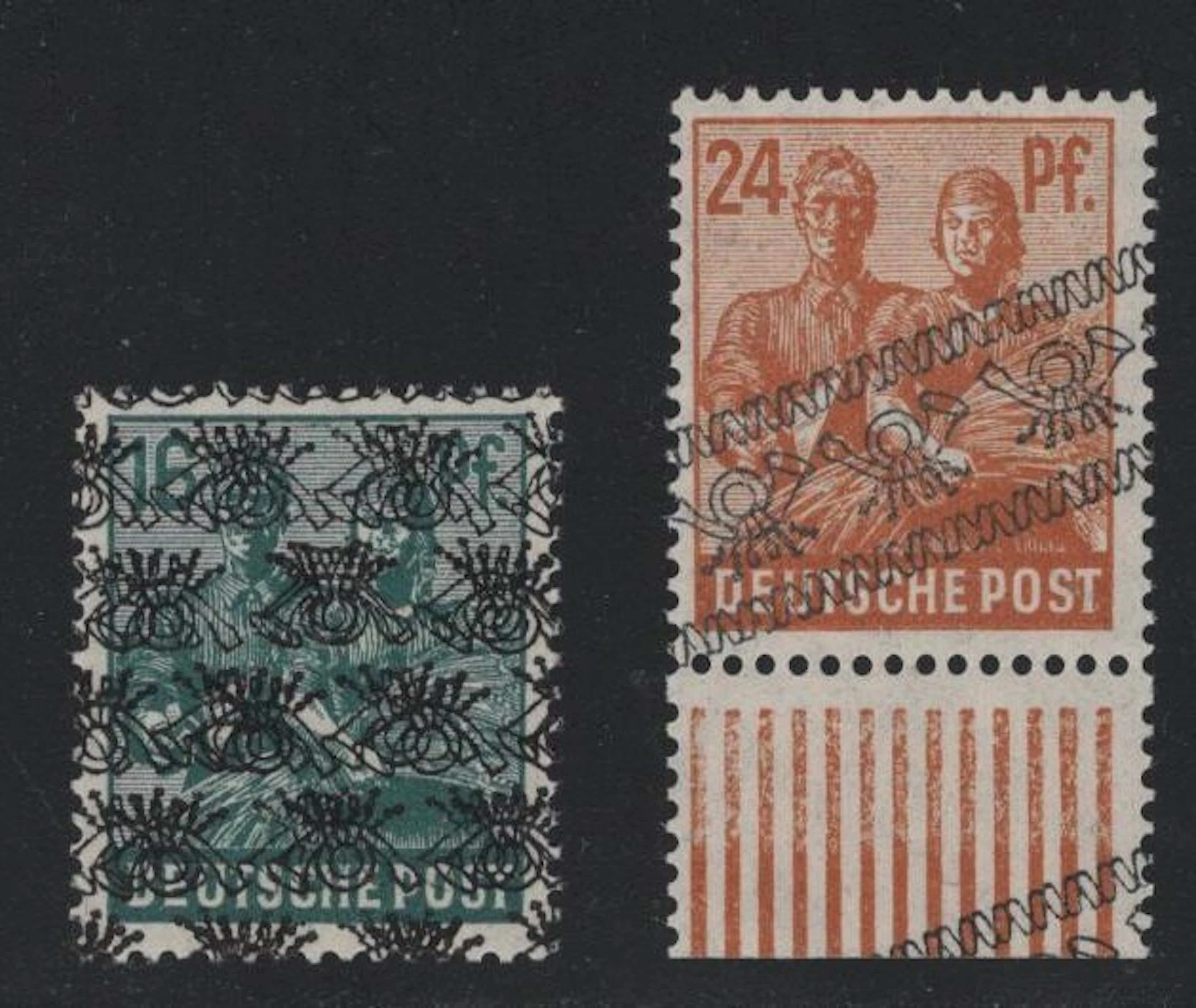 Bizone 1948 - Two imprint variants
