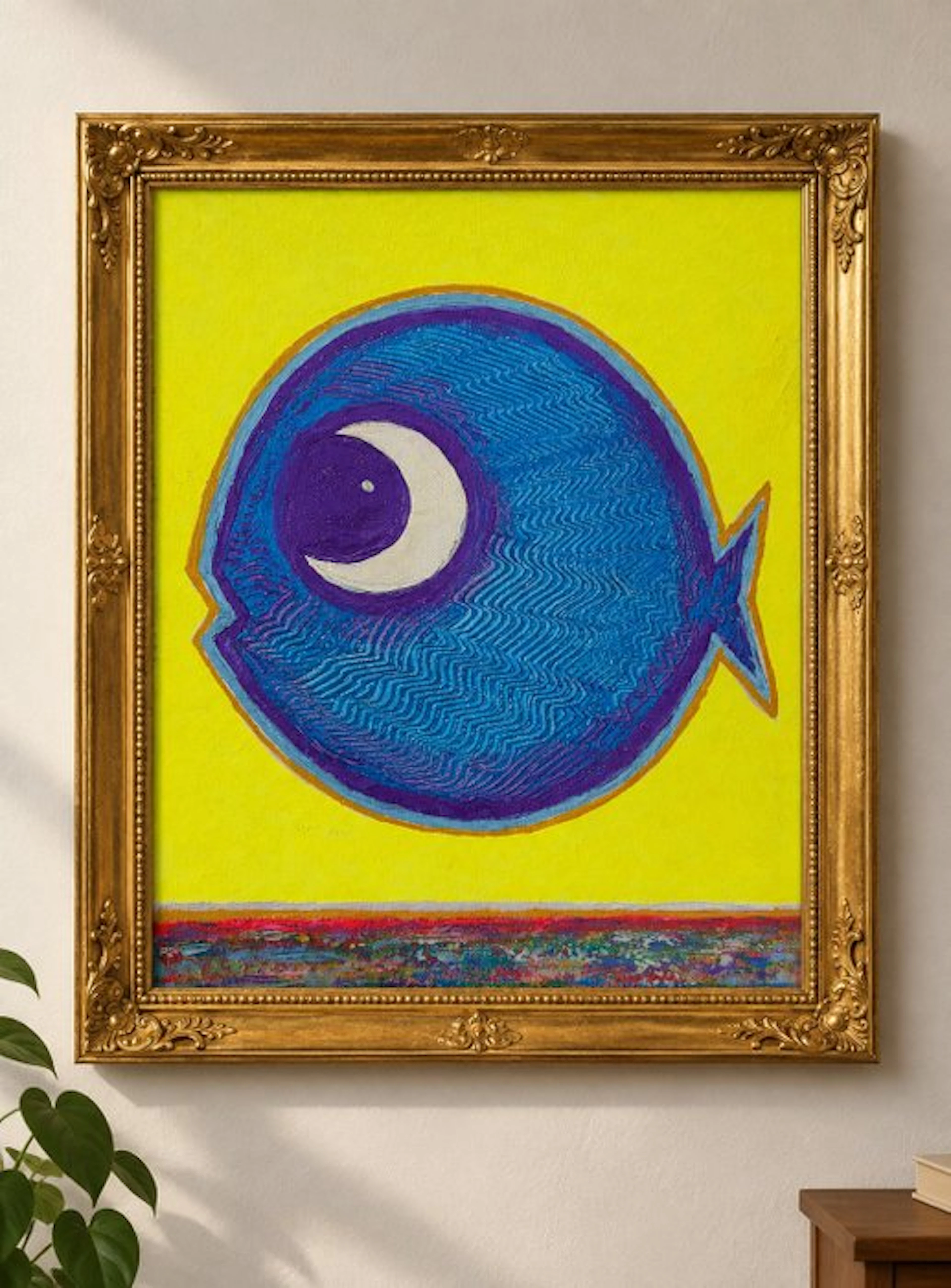 Denis Kuvayev (1971) - Goldfish on golden bottom - No Reserve