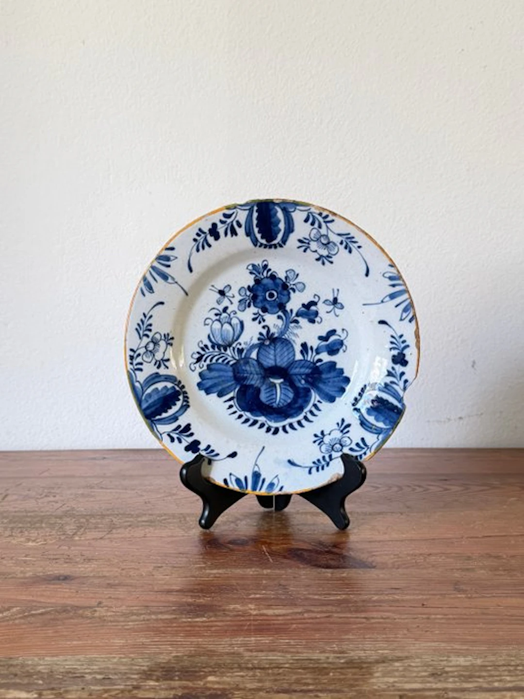 Dish - Earthenware - Decorative flowers