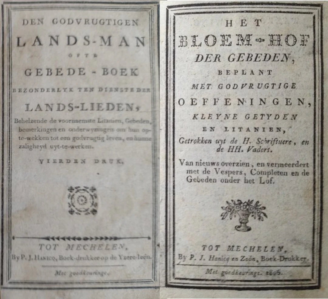 varia - devotieboeken uit Mechelen 19de eeuw - 1792-1847