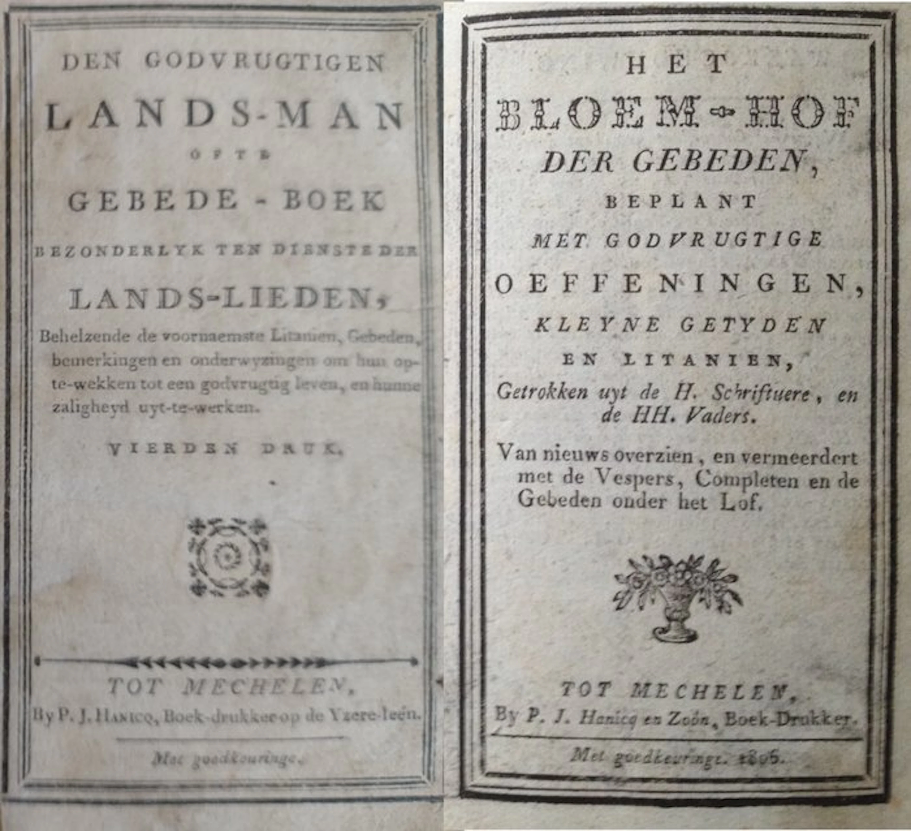 varia - devotieboeken uit Mechelen 19de eeuw - 1792-1847