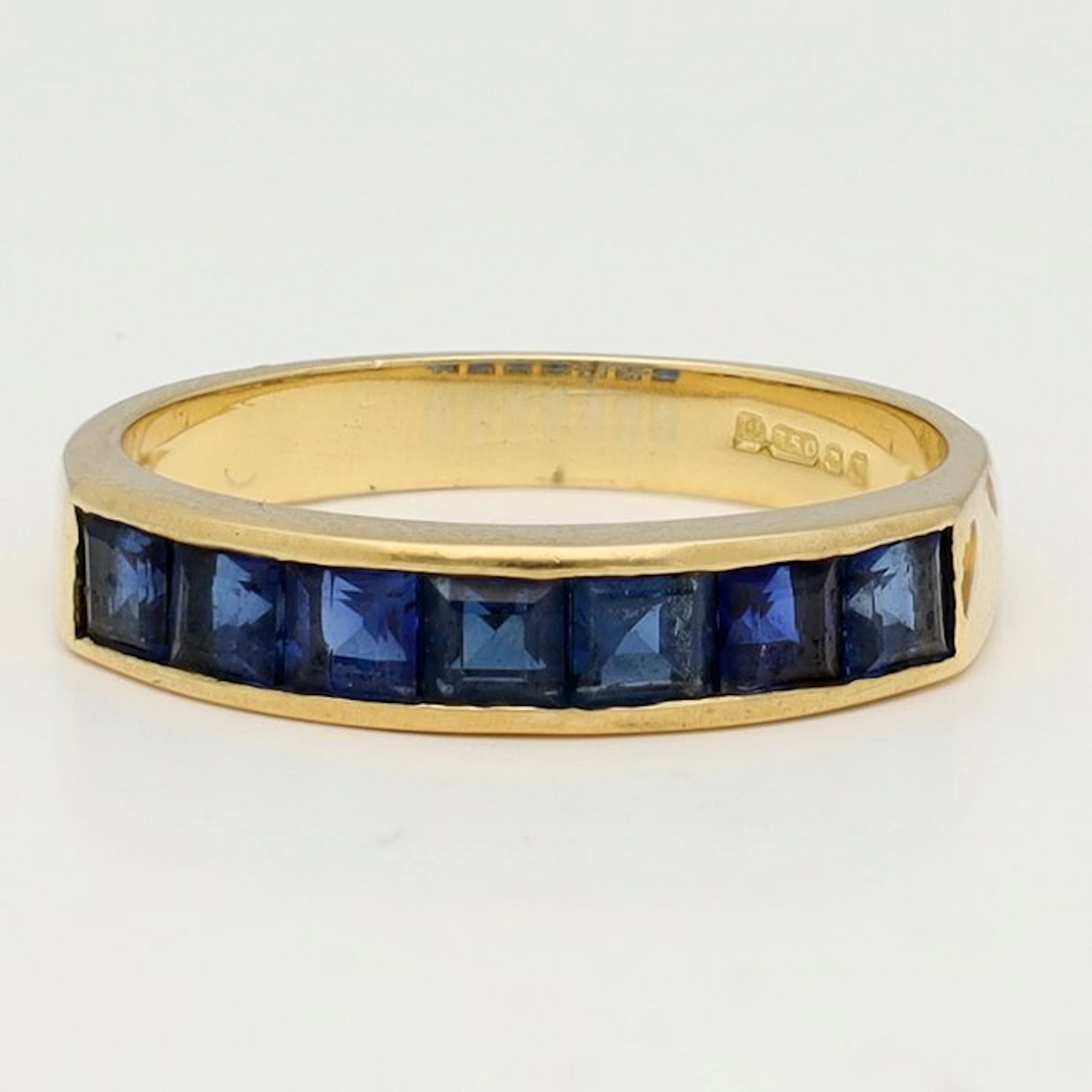 Ring - 18 kt. Yellow gold Sapphire - driving ring