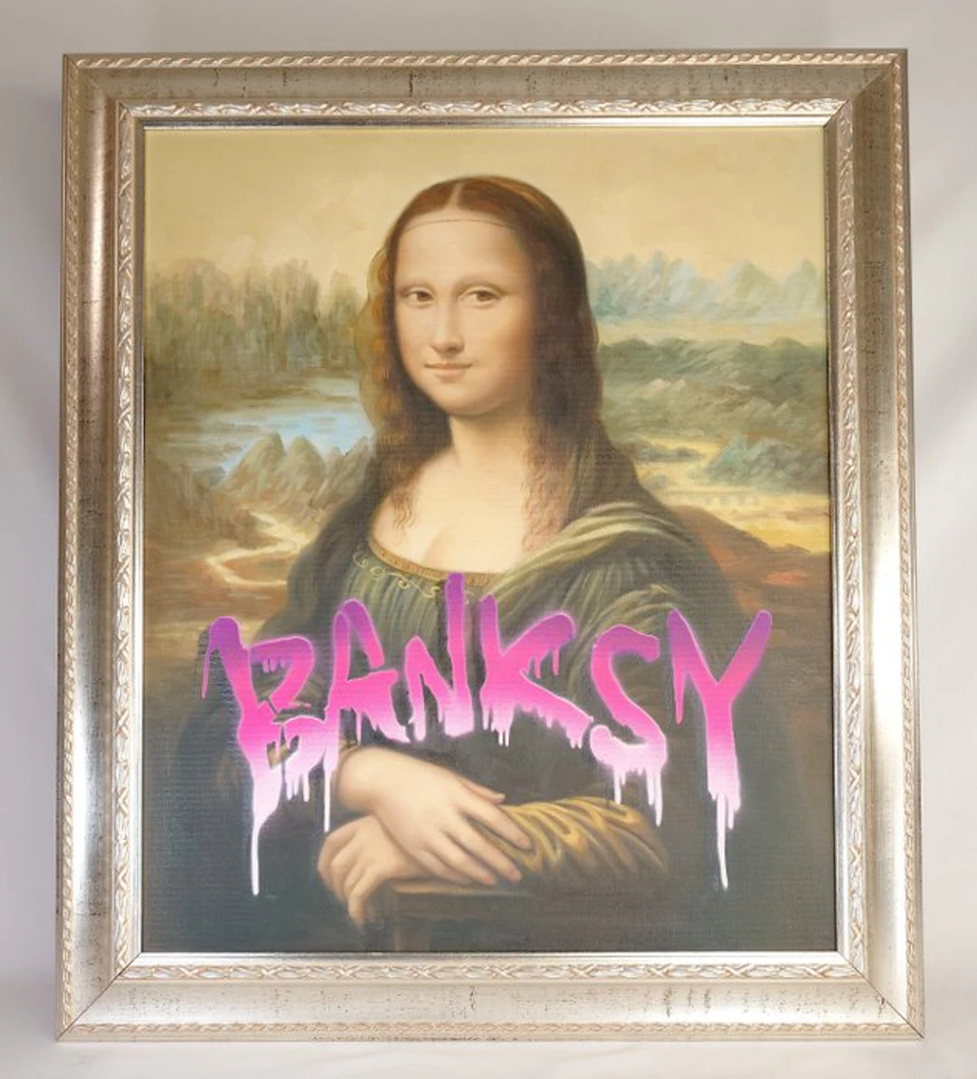 Fictional World (1980) - Banksy´s - Mona Lisa (Glowing)