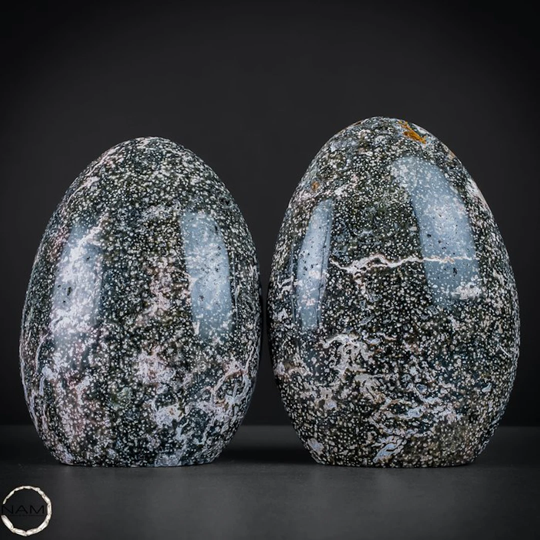 Fascinating Ocean Jasper freeforms – natural color...