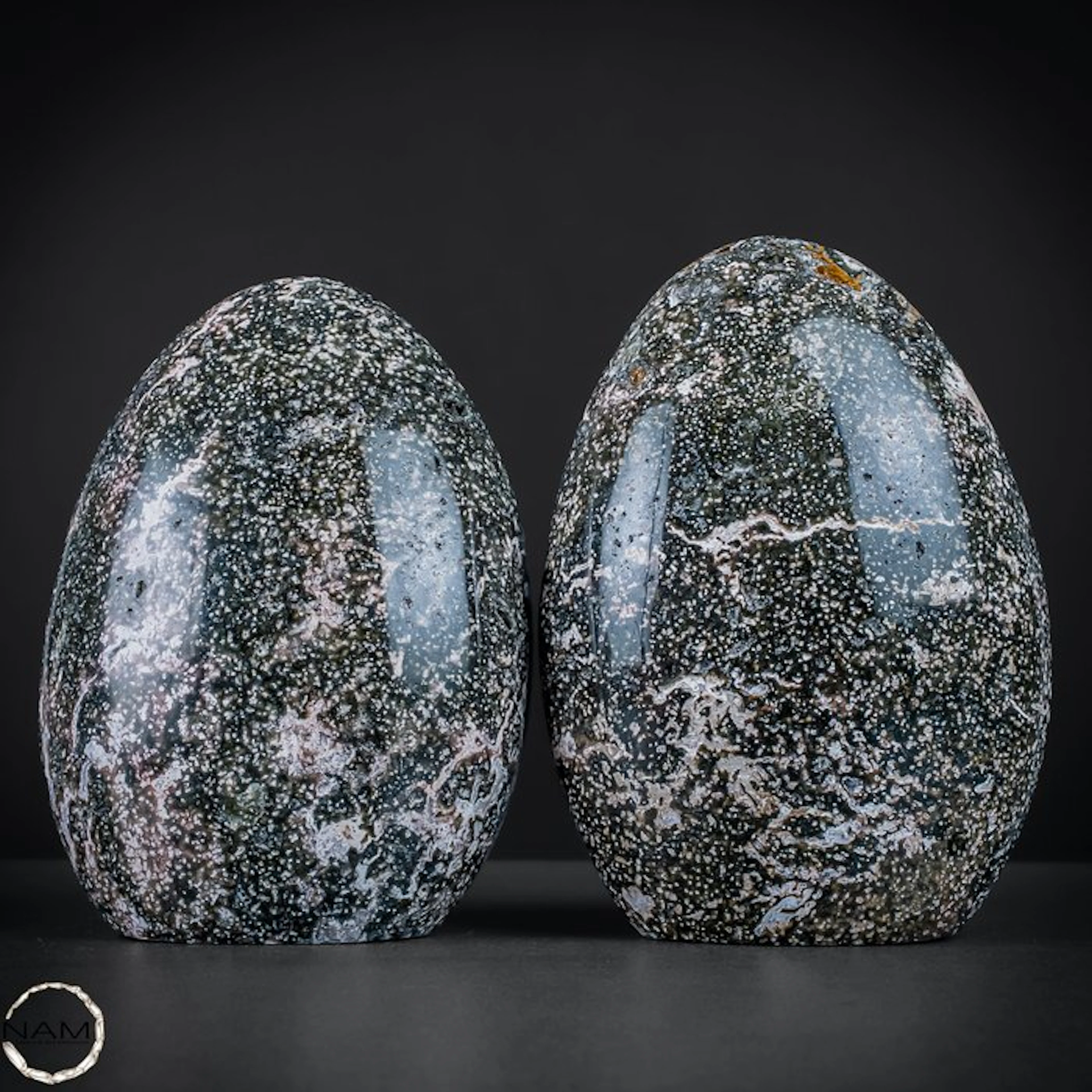 Fascinating Ocean Jasper freeforms – natural color...