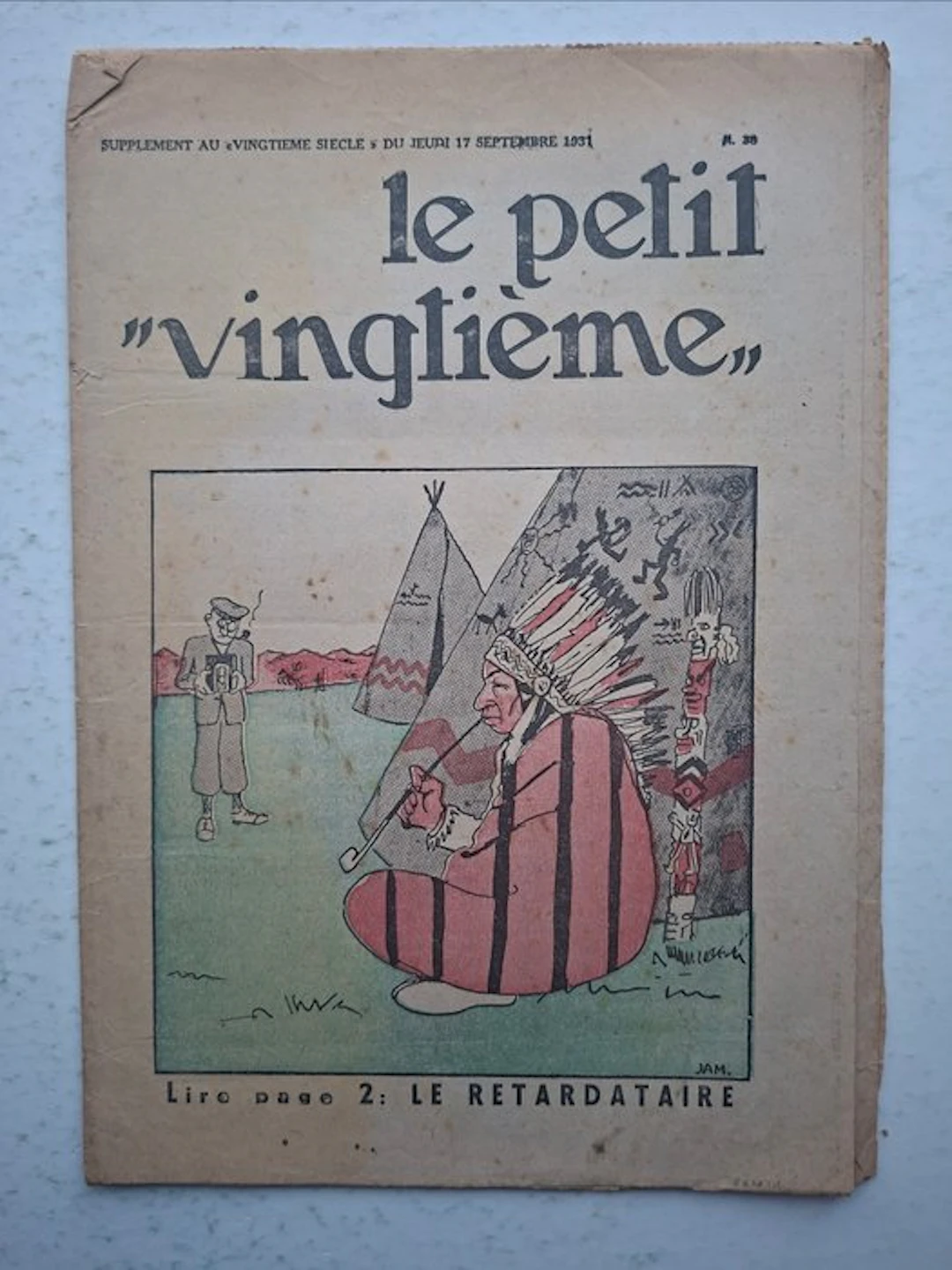 Le Petit Vingtième - N° 38 - S - 1 Number - First edition - 1931