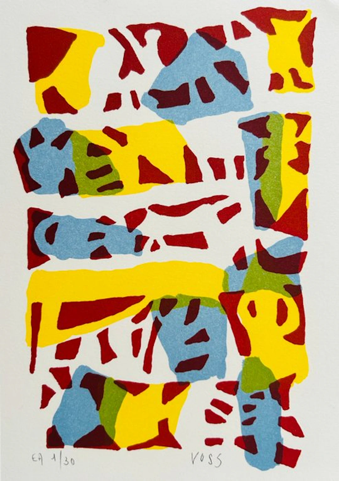 Jan Voss (1936) - Sans-titre - Lithographie originale signée