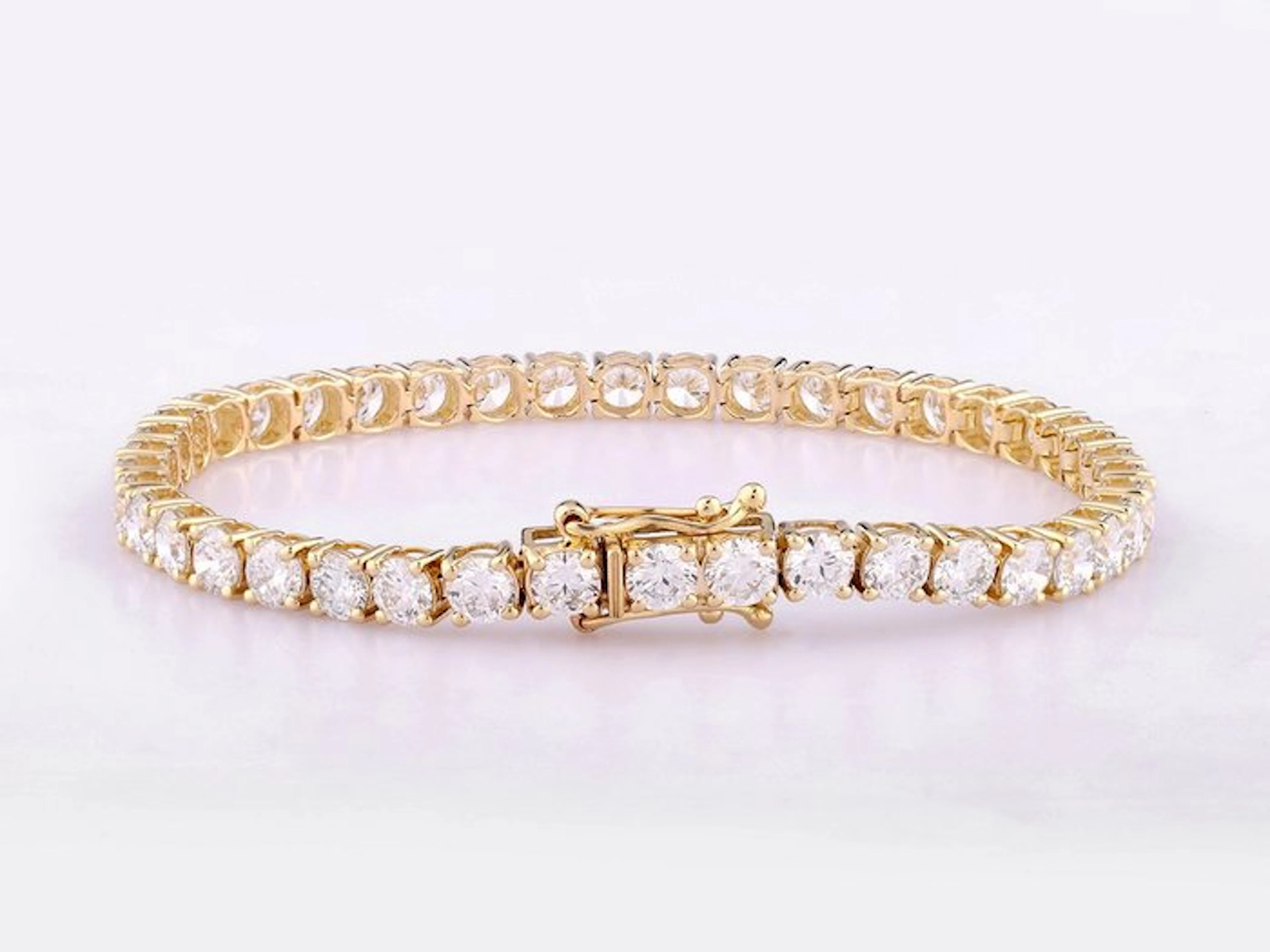 Bracelet - 14 kt. Yellow gold - 9.17ct. tw. Diamond (Lab-grown)