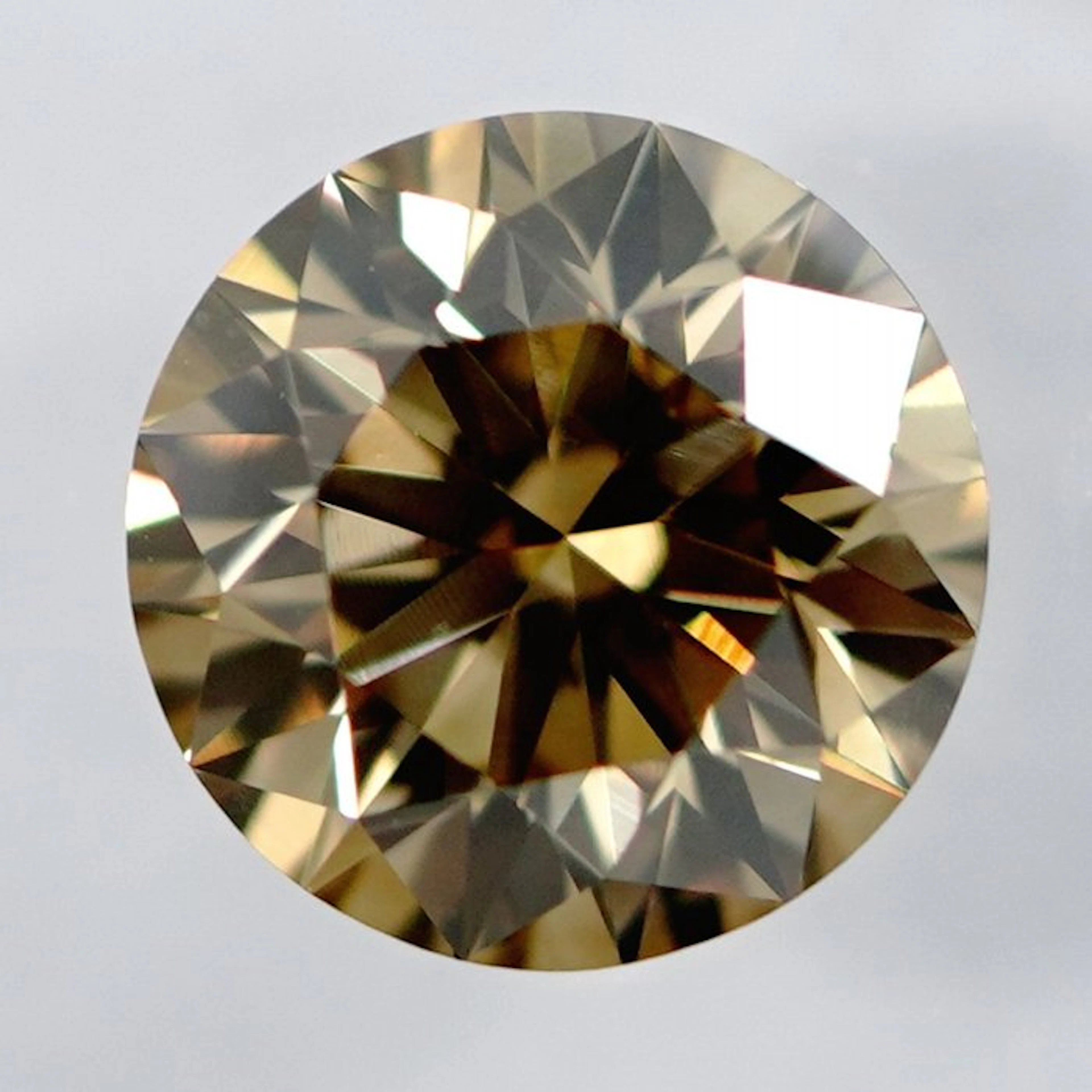 1 pcs Diamond (Natural coloured) - 0.81 ct - Round...
