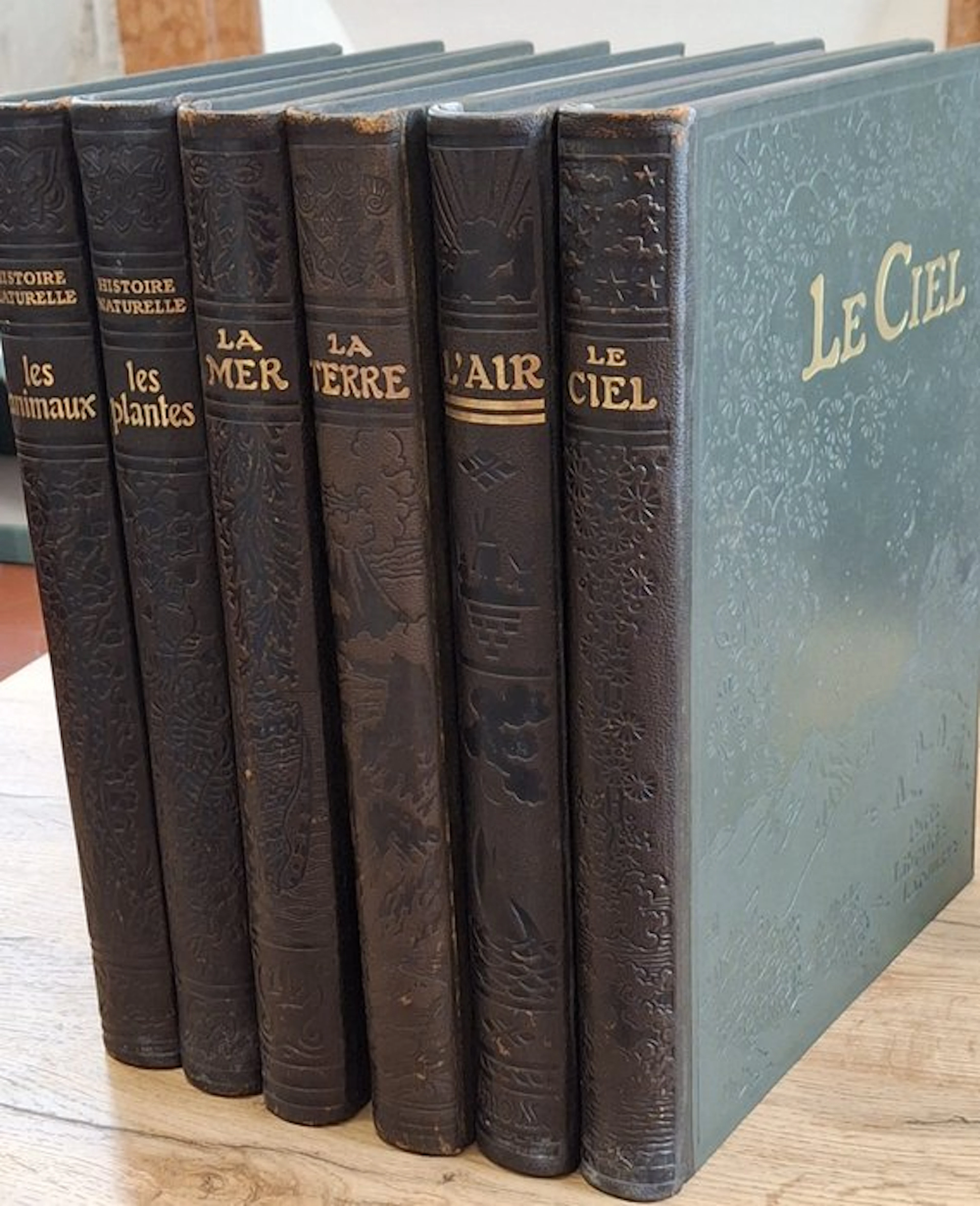 Larousse - Ensemble encyclopédique d'histoire naturelle en 6 volumes (L'Air