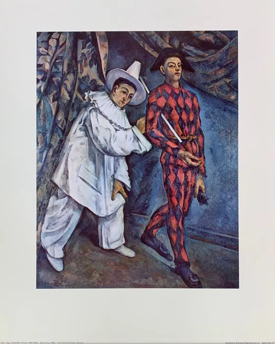 Paul Cezanne (after) - Mardi Gras - Rare Vintage Circus...