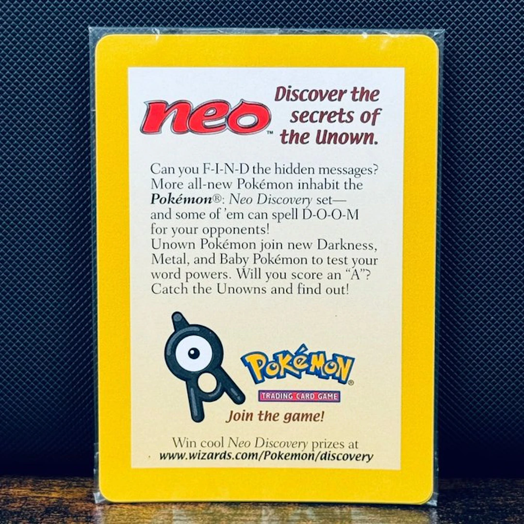Pokémon Card - Unown Sealed Promo - Pokémon