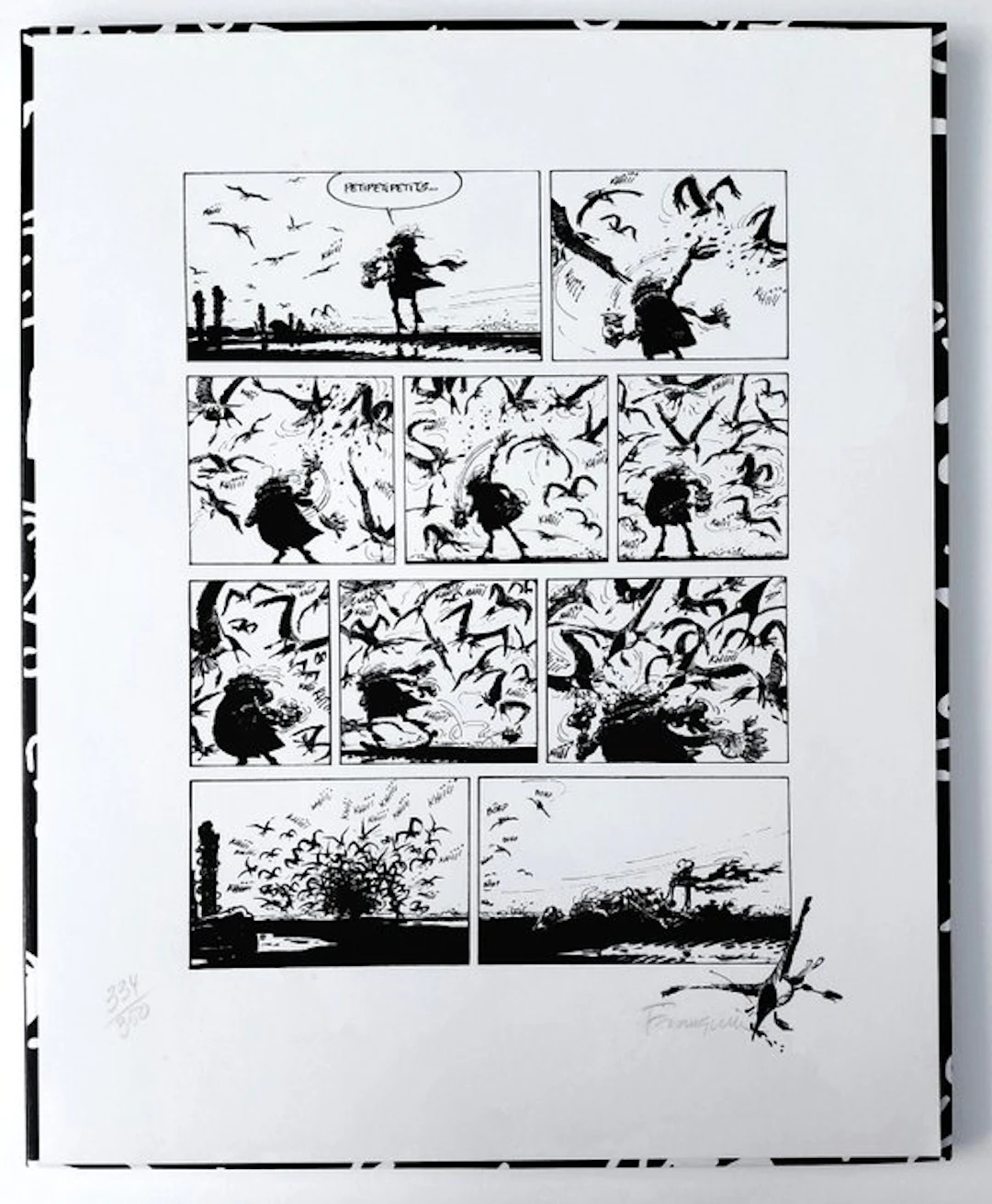 Franquin - 1 Silkscreen - Idées Noires - Les Mouettes - Signée - 1989
