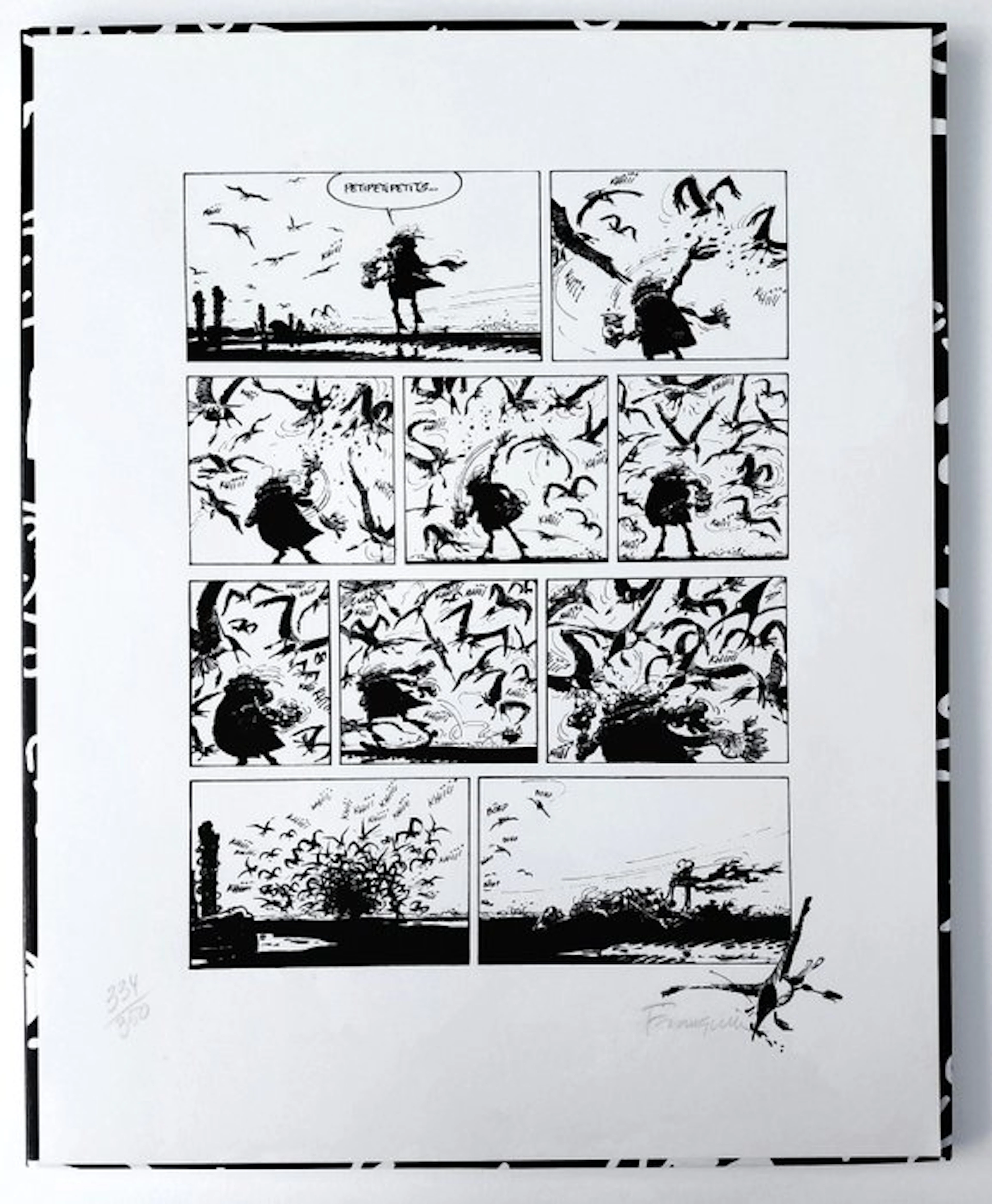 Franquin - 1 Silkscreen - Idées Noires - Les Mouettes - Signée - 1989