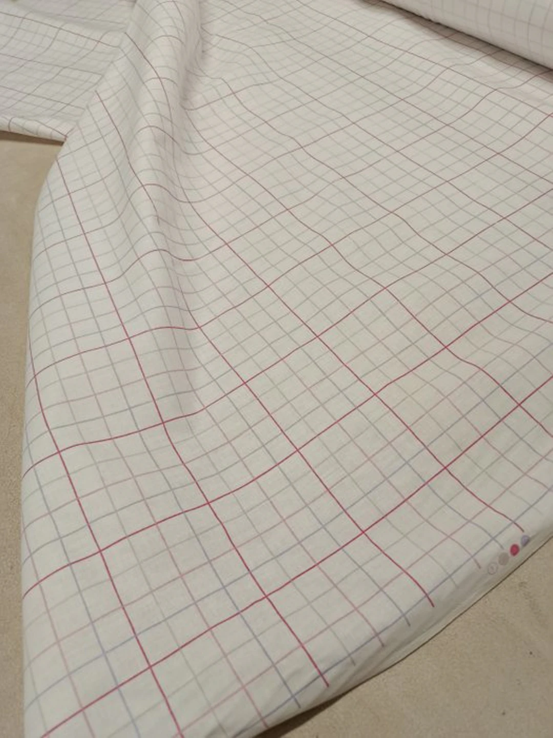 Stupendo cotone vintage a quadri - made in Italy...