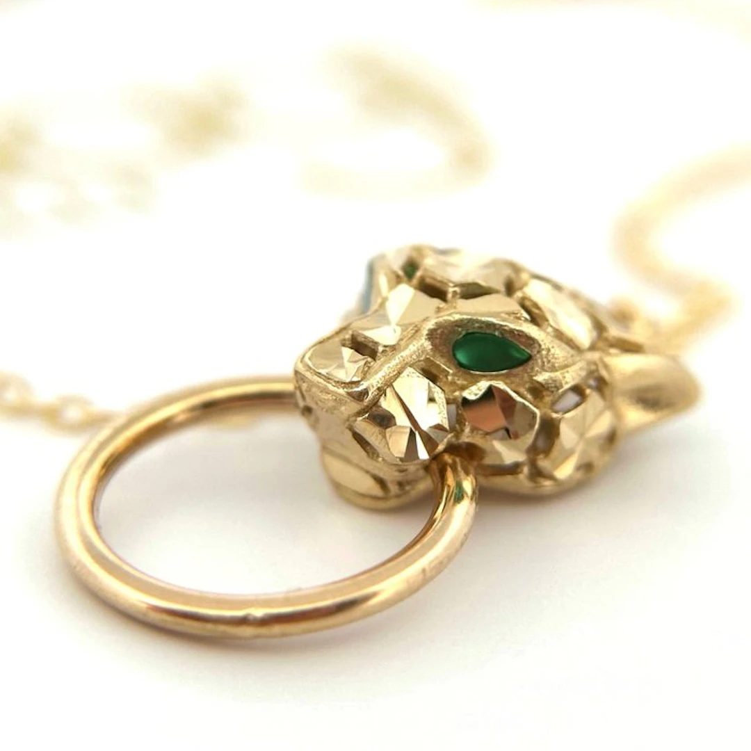 Necklace - 18 kt. Yellow gold - panther