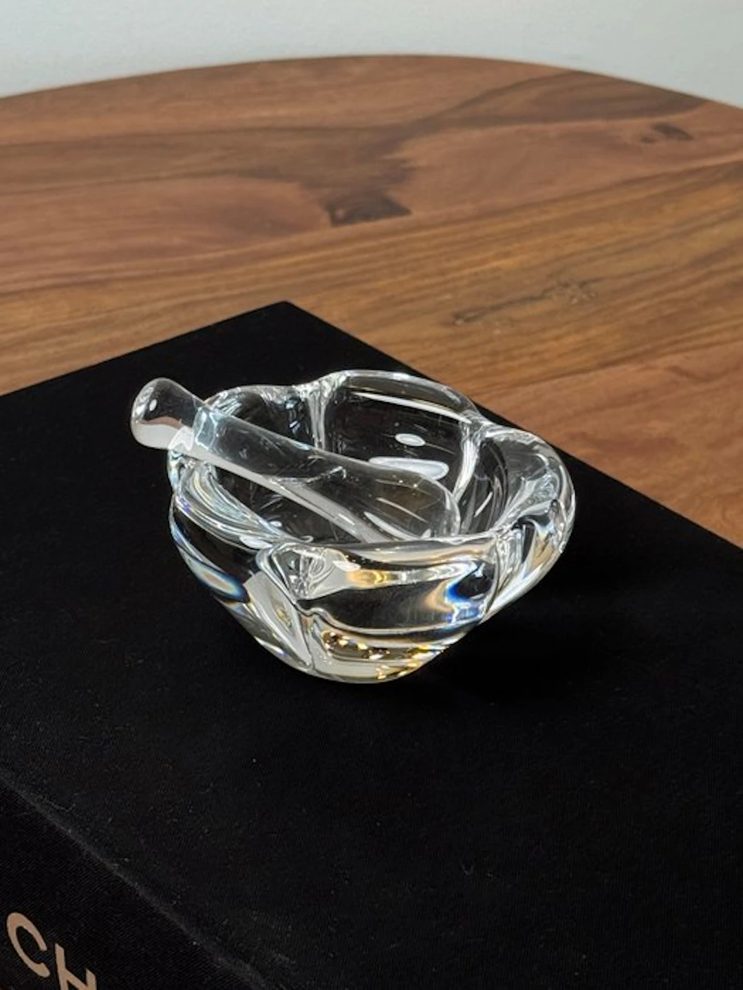 Mortar and pestle (2) - Crystal - Daum mortar and pestle