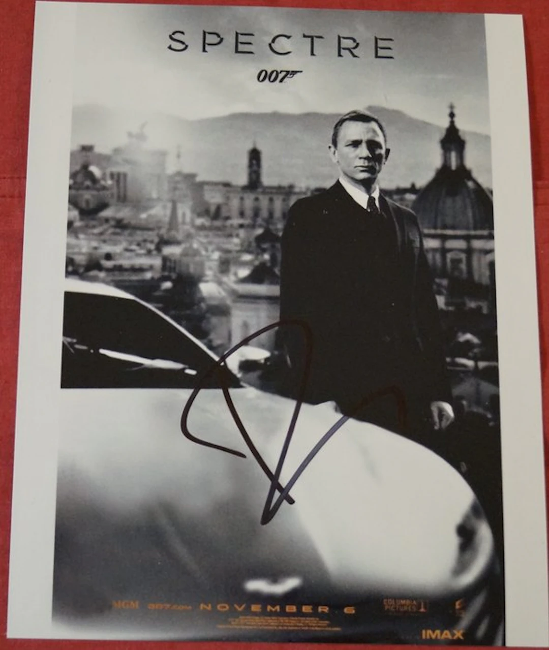 James Bond 007: Spectre - Daniel Craig as 007 with Aston Martin - autograph