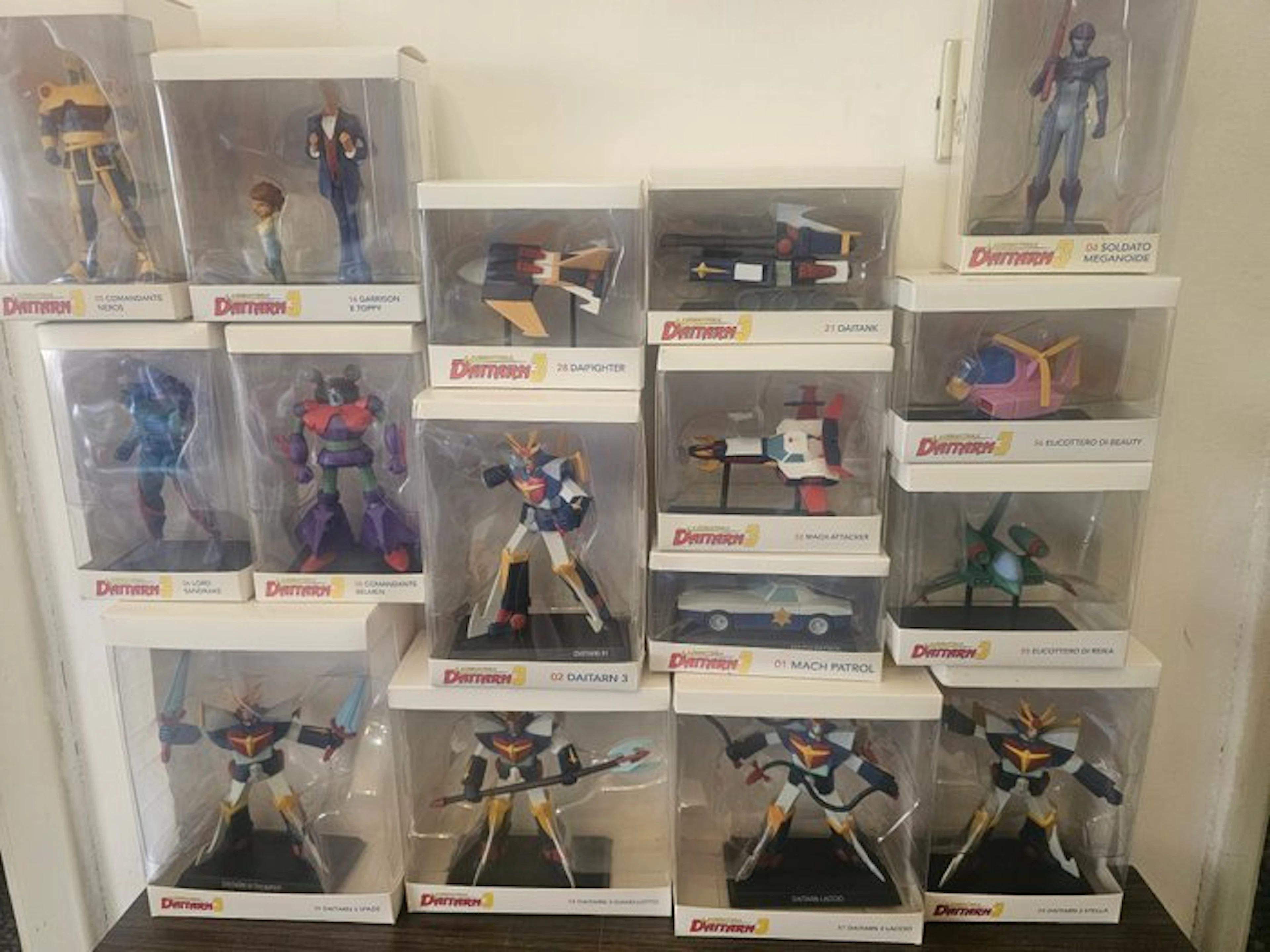Pea&Promoplast - Action figure DAITARN 3 3d collection lotto 16 statuine
