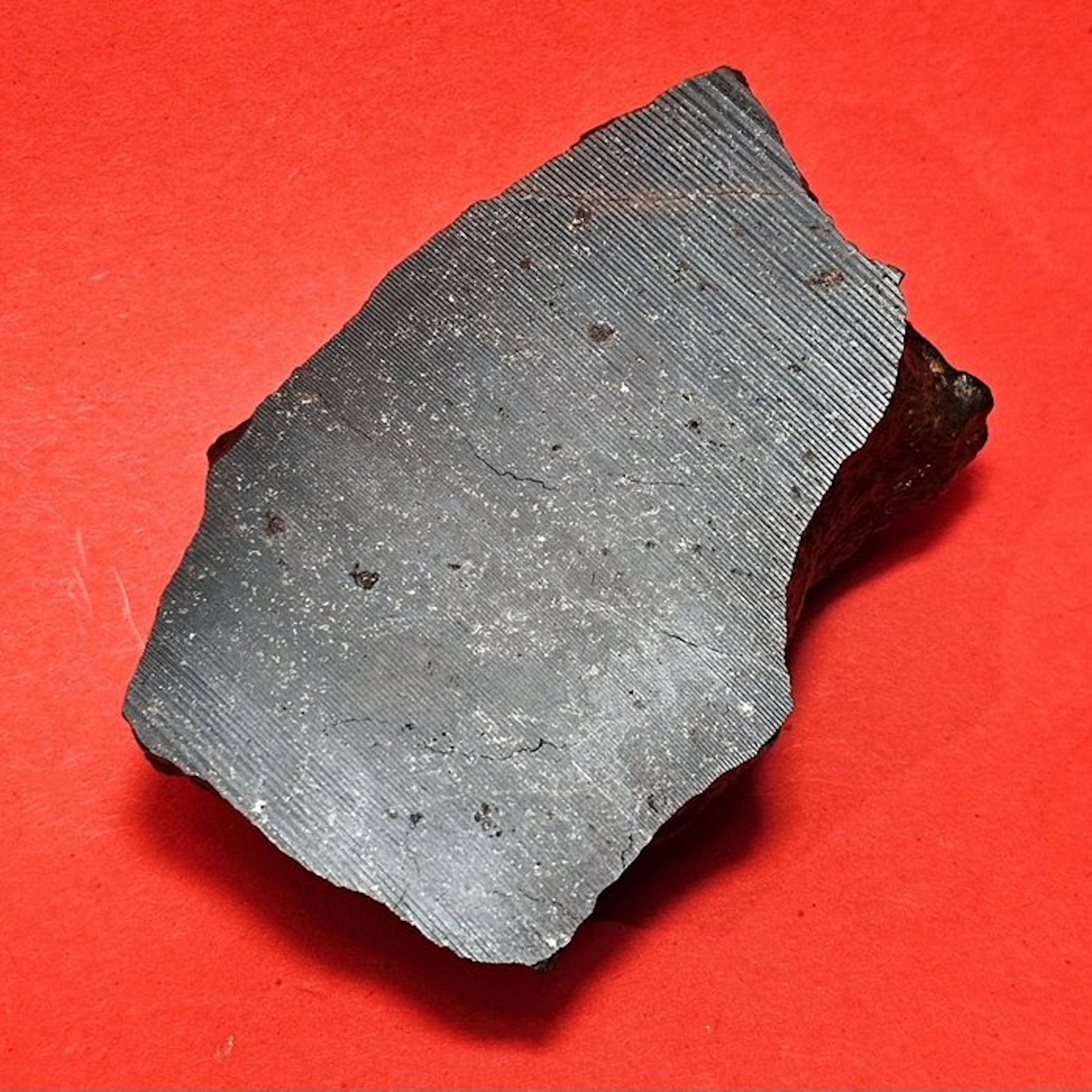 XXL meteorite impact melt with veins of material, two lithologies.